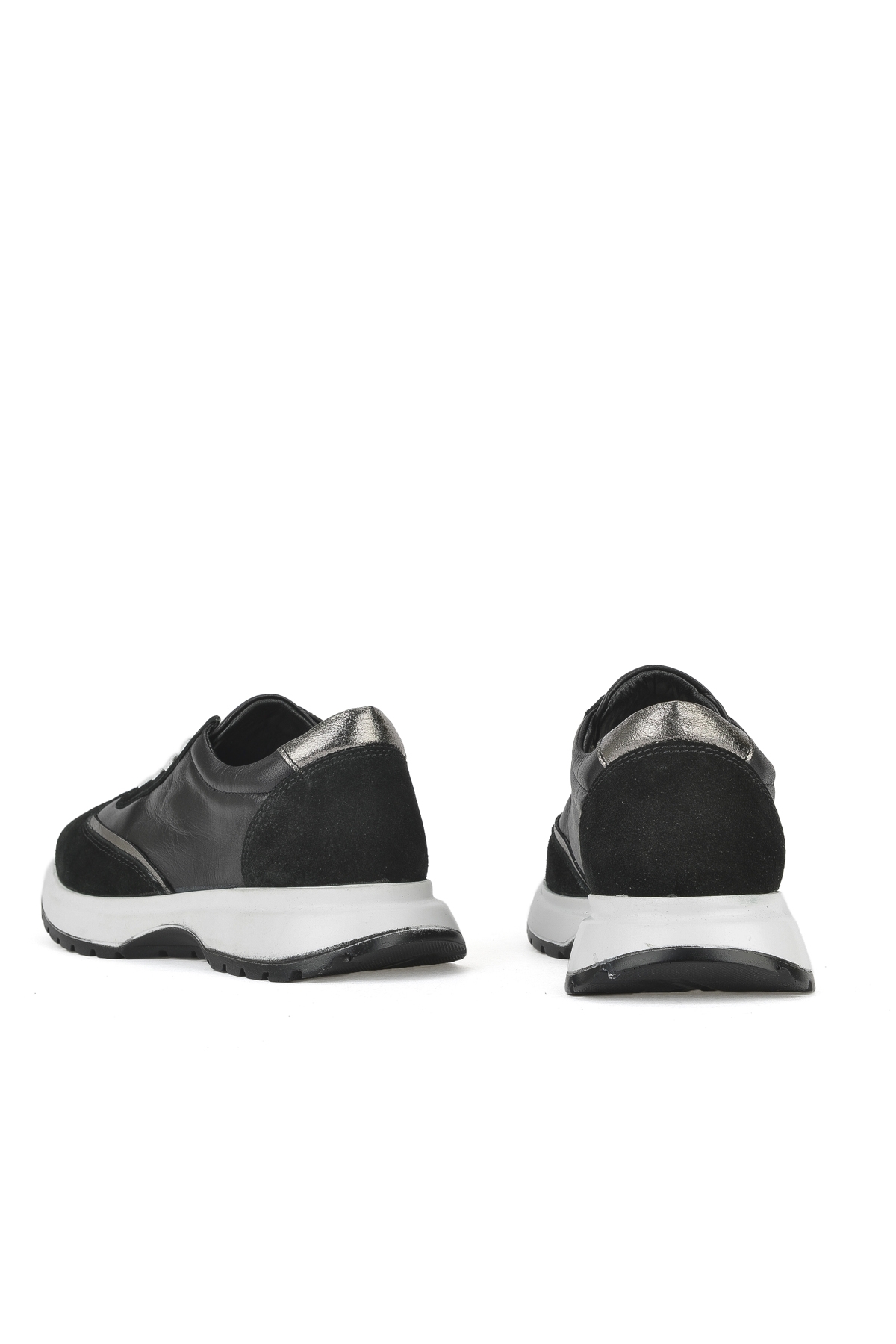 Kadın Hakiki Deri Sneaker 1531050Z26501005K Siyah - Görsel 4