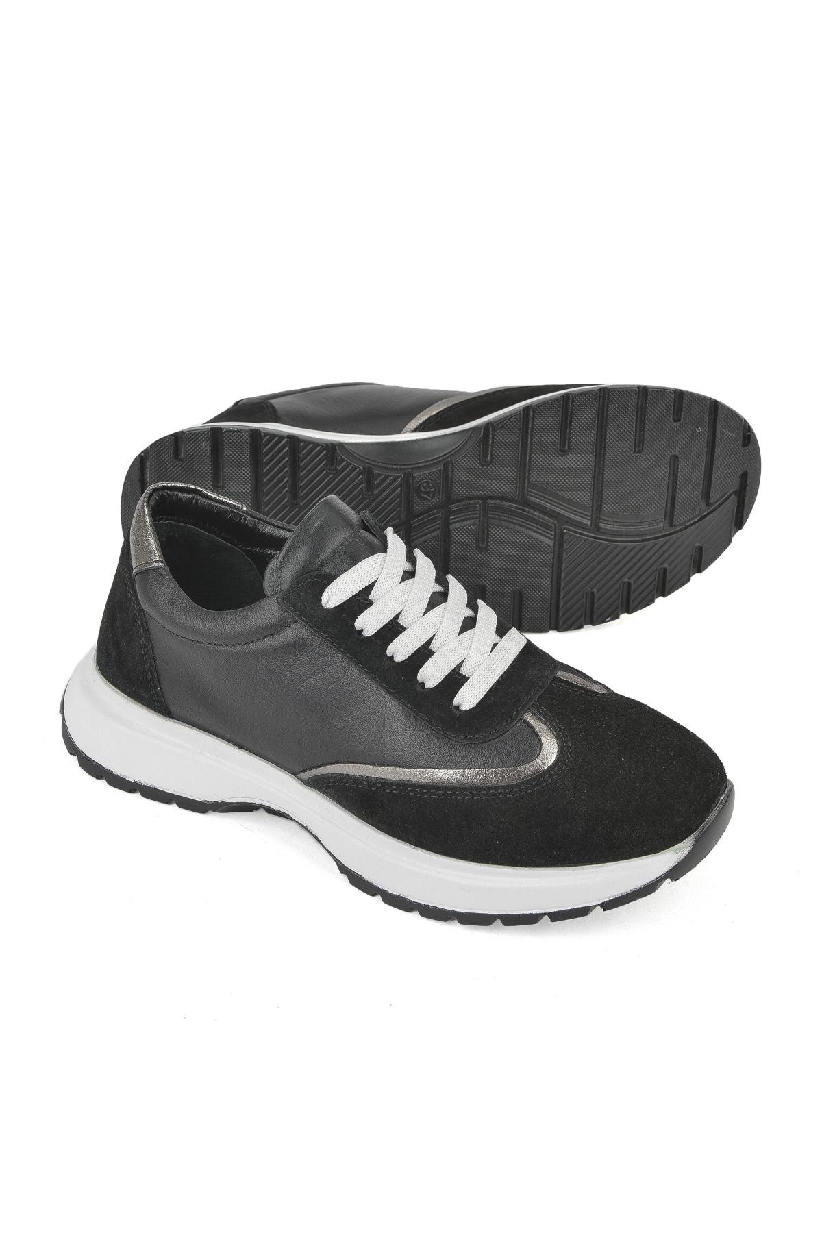 Kadın Hakiki Deri Sneaker 1531050Z26501005K Siyah - Görsel 5