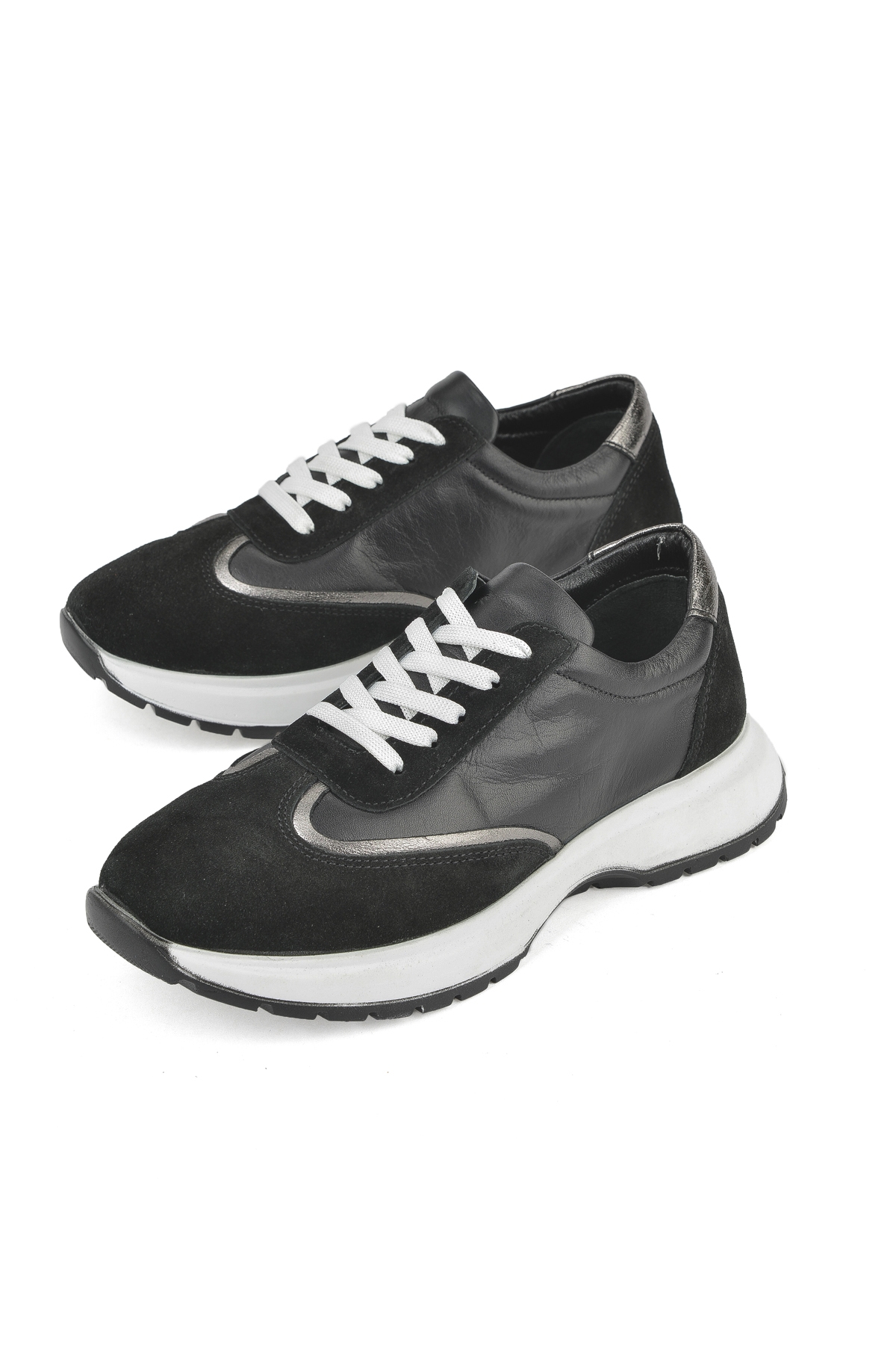 Kadın Hakiki Deri Sneaker 1531050Z26501005K Siyah - Görsel 6