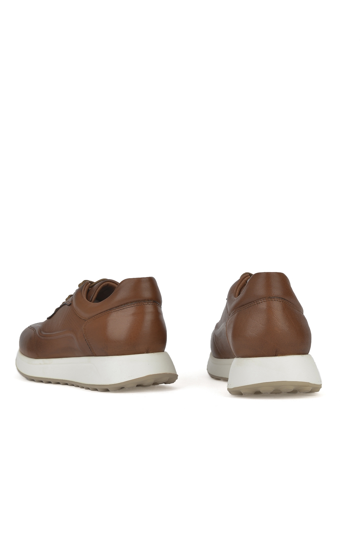 Erkek Hakiki Deri Sneaker 1531026Z290 Taba - Görsel 4