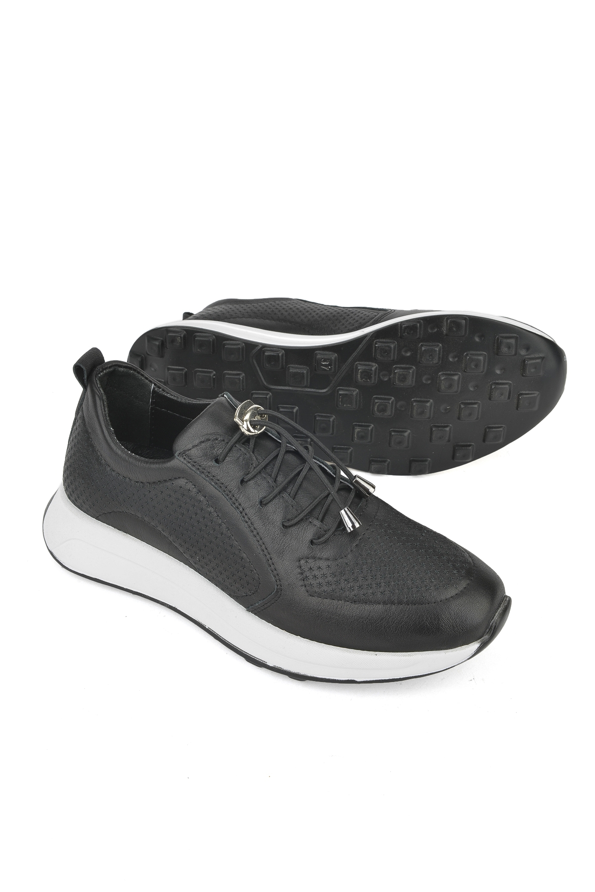 Kadın Hakiki Deri Sneaker 1511050Z2341 Siyah - Görsel 5