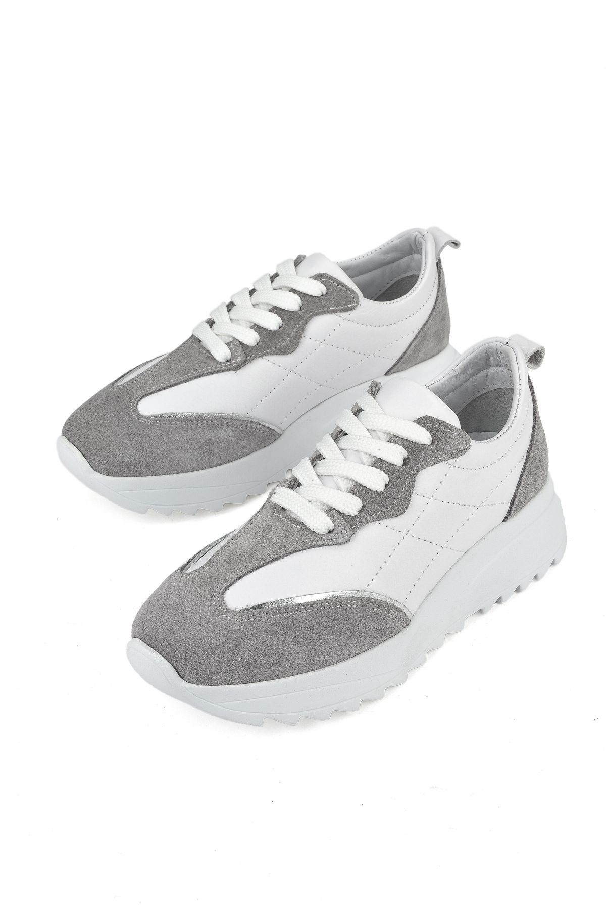 Kadın Hakiki Deri Sneaker 1531050Z26802420PK Beyaz - Görsel 6