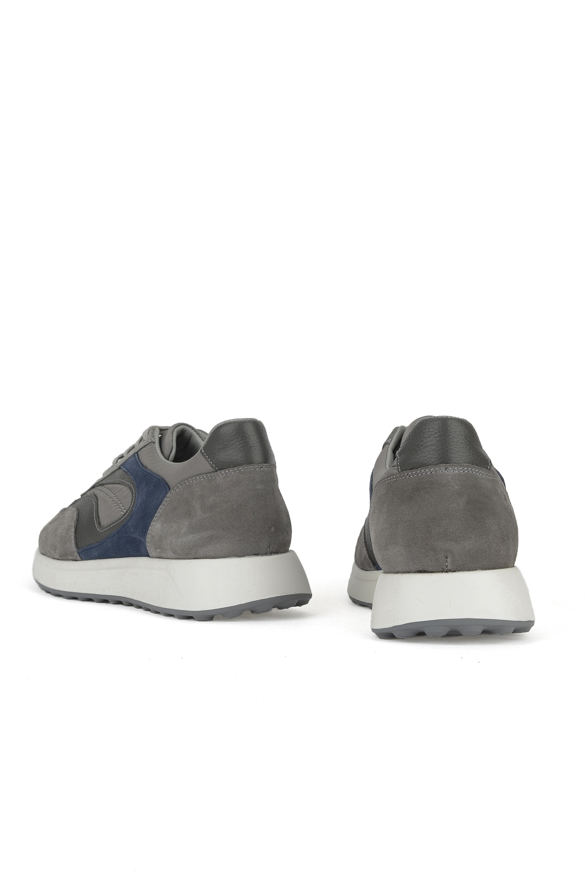 Erkek Hakiki Deri Sneaker 1531026Z313 Gri - Görsel 4