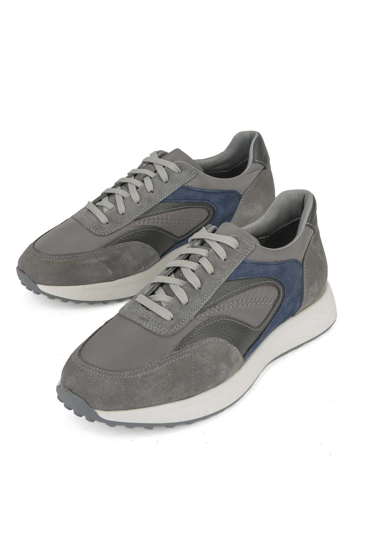 Erkek Hakiki Deri Sneaker 1531026Z313 Gri - Görsel 6