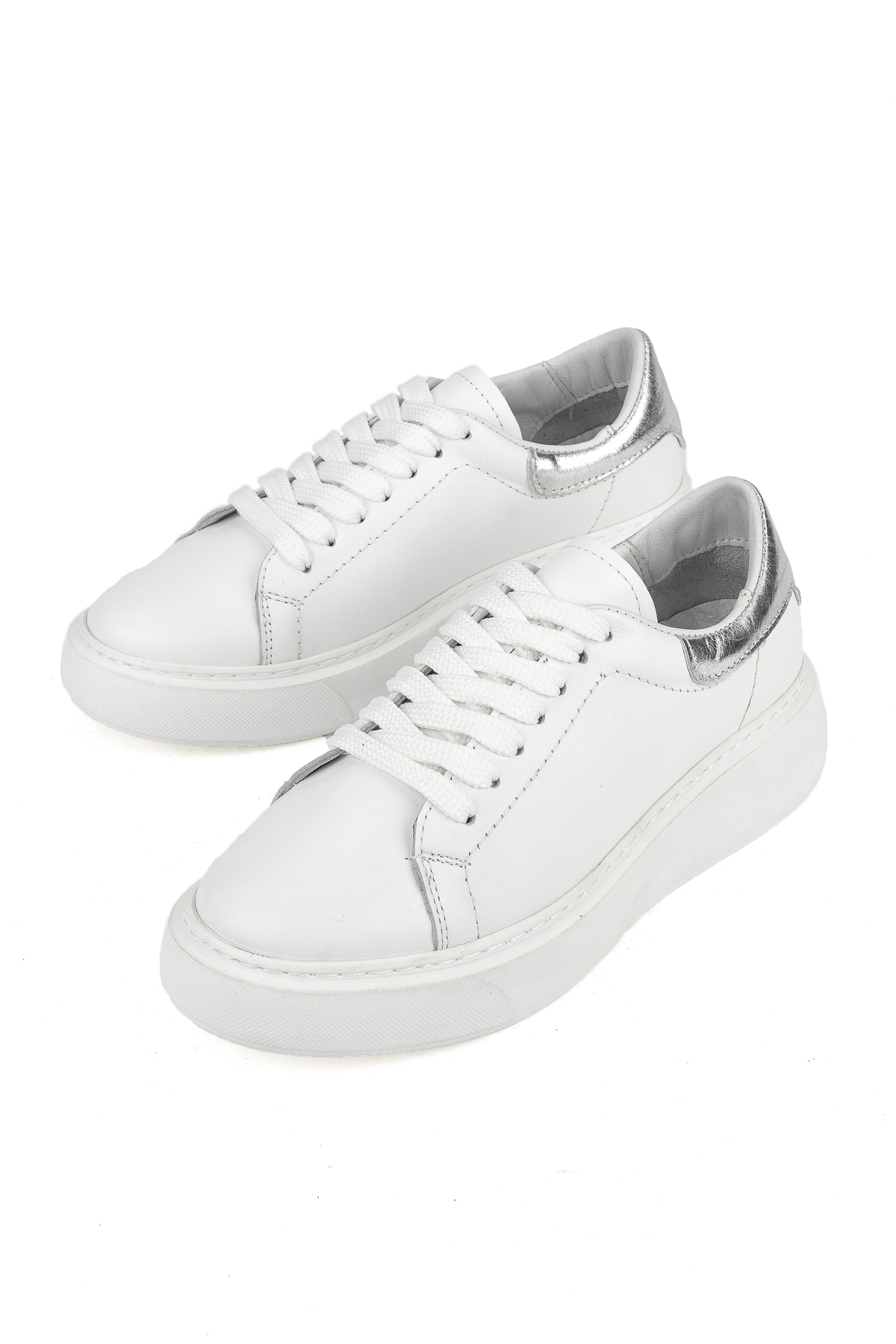 Kadın Hakiki Deri Sneaker 1531050Z26802370K Beyaz - Görsel 6