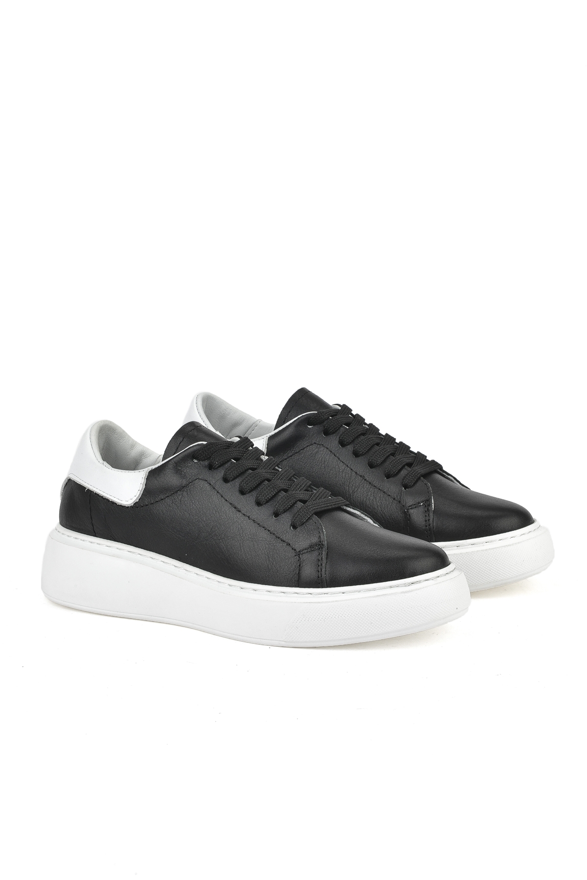 Kadın Hakiki Deri Sneaker 1531050Z26802370K Siyah - Görsel 3