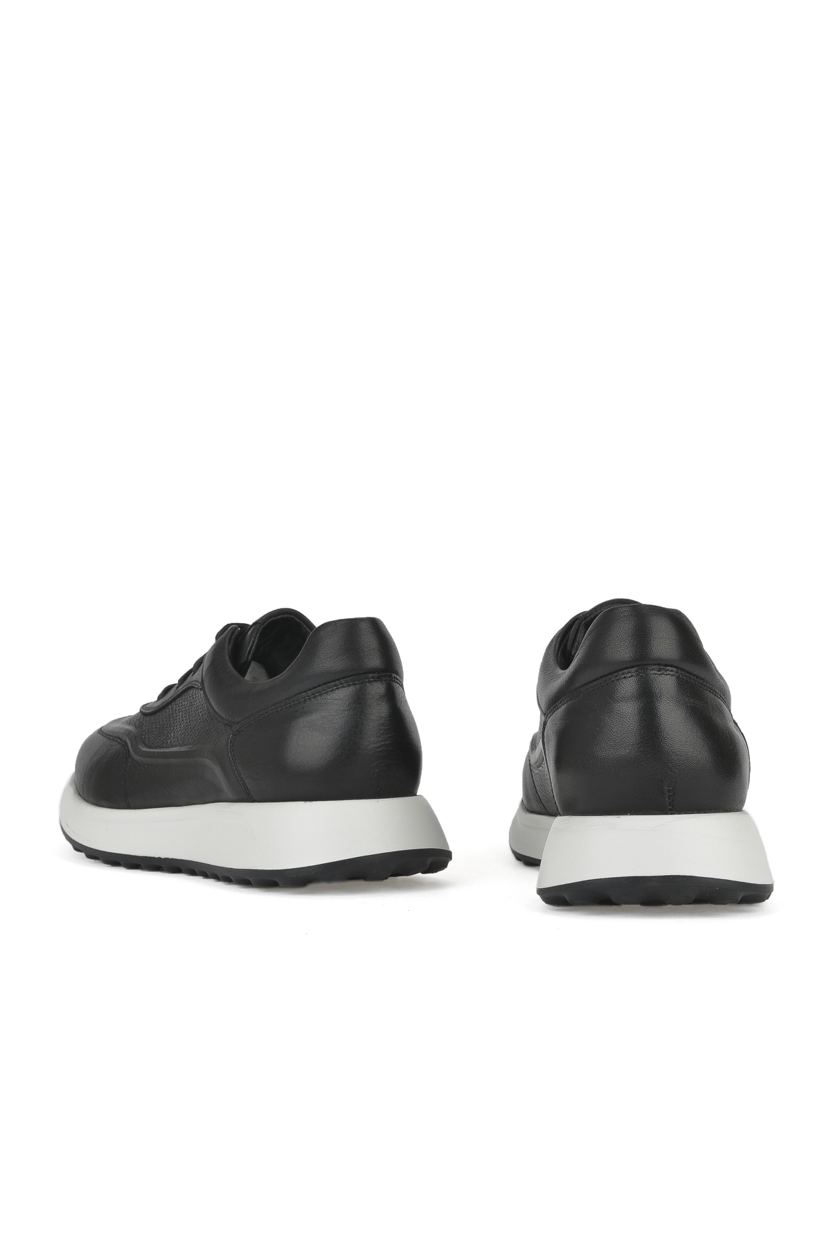 Erkek Hakiki Deri Sneaker 1531026Z290 Siyah - Görsel 4