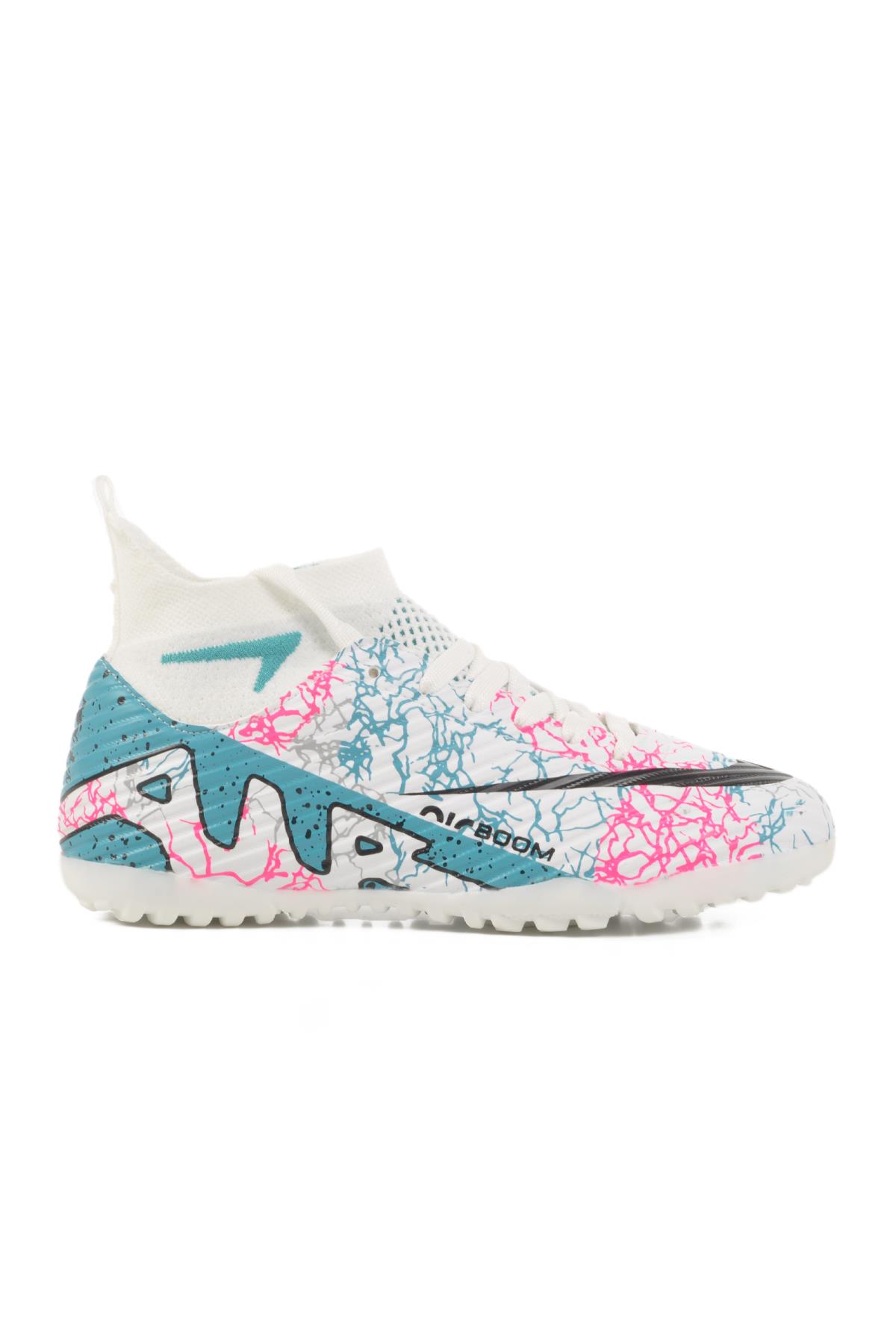 Beyaz-Turkuaz Halı Saha Ayakkabısı Laliga Air 600 G - Görsel 4