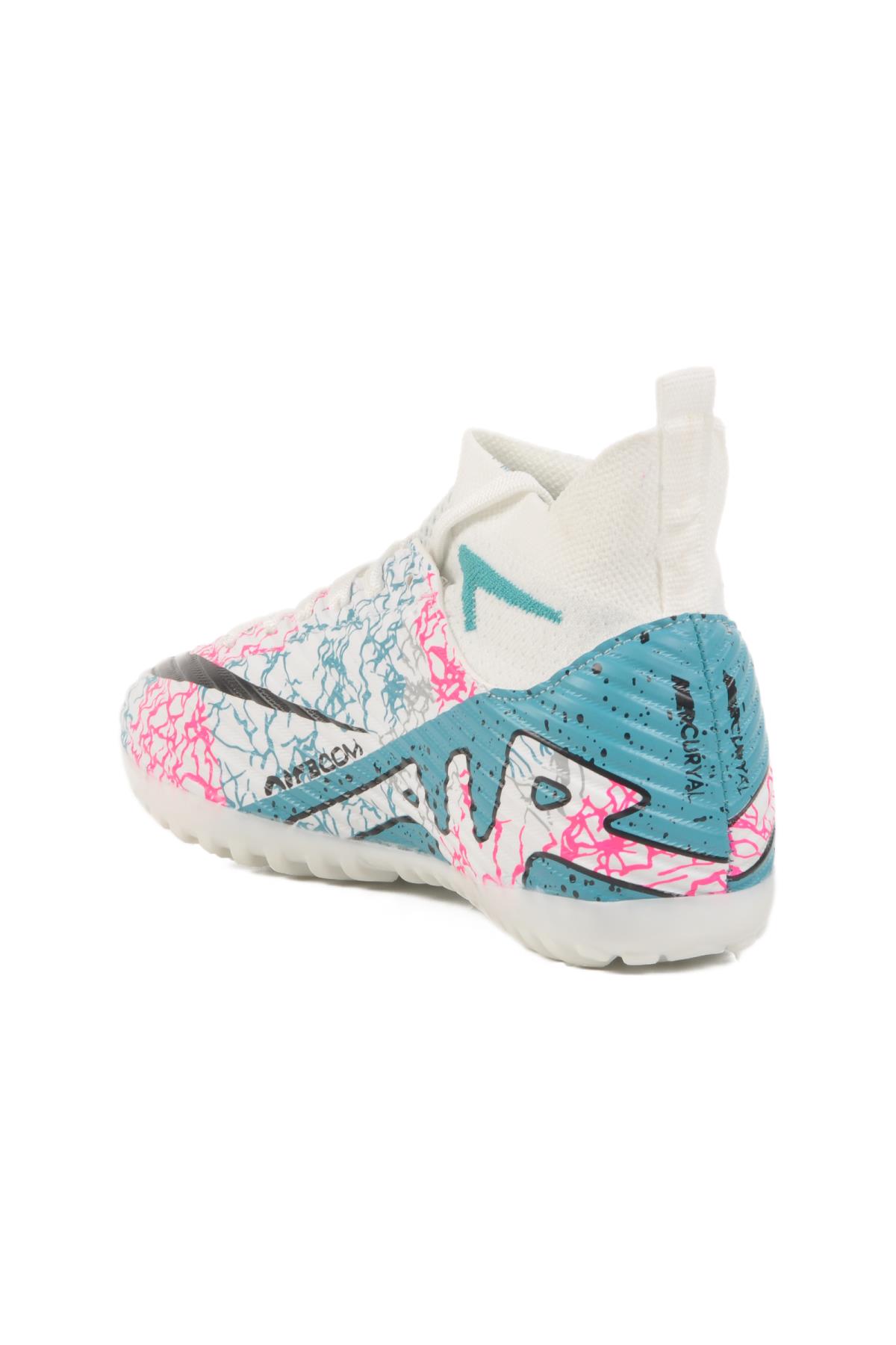 Beyaz-Turkuaz Halı Saha Ayakkabısı Laliga Air 600 G - Görsel 5