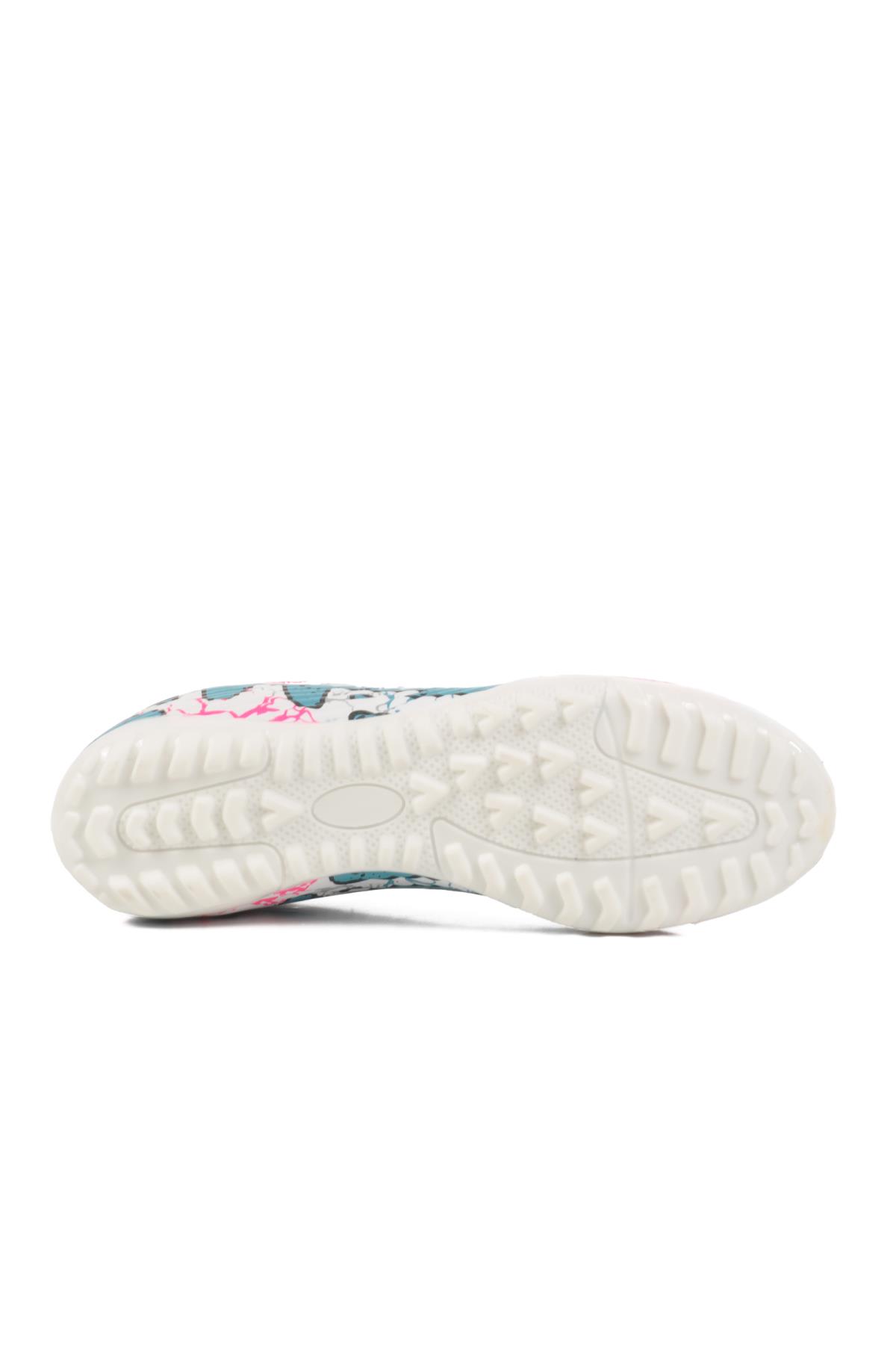 Beyaz-Turkuaz Halı Saha Ayakkabısı Laliga Air 600 G - Görsel 6