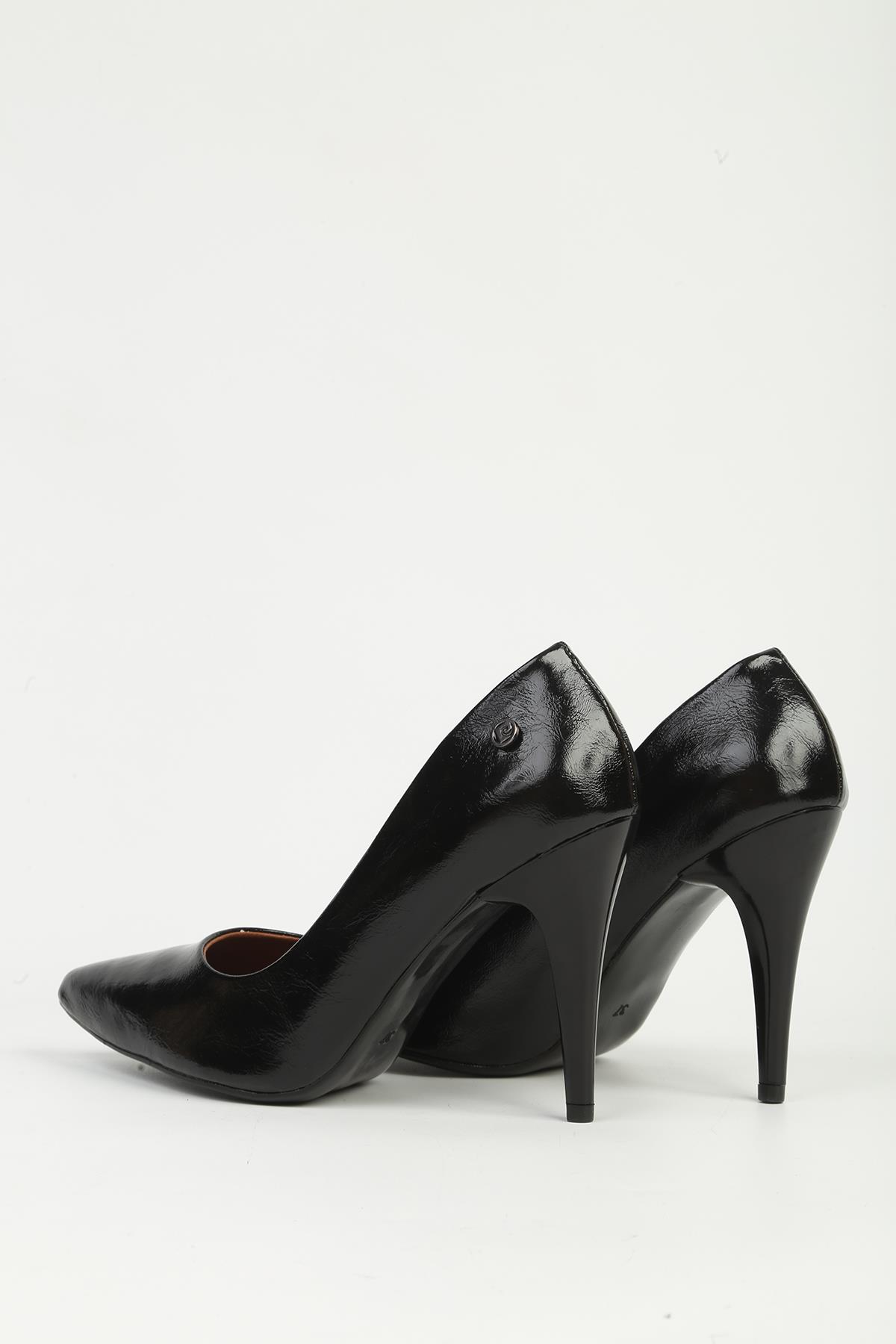 Siyah Topuklu Ayakkabı PC-55117 - Görsel 4