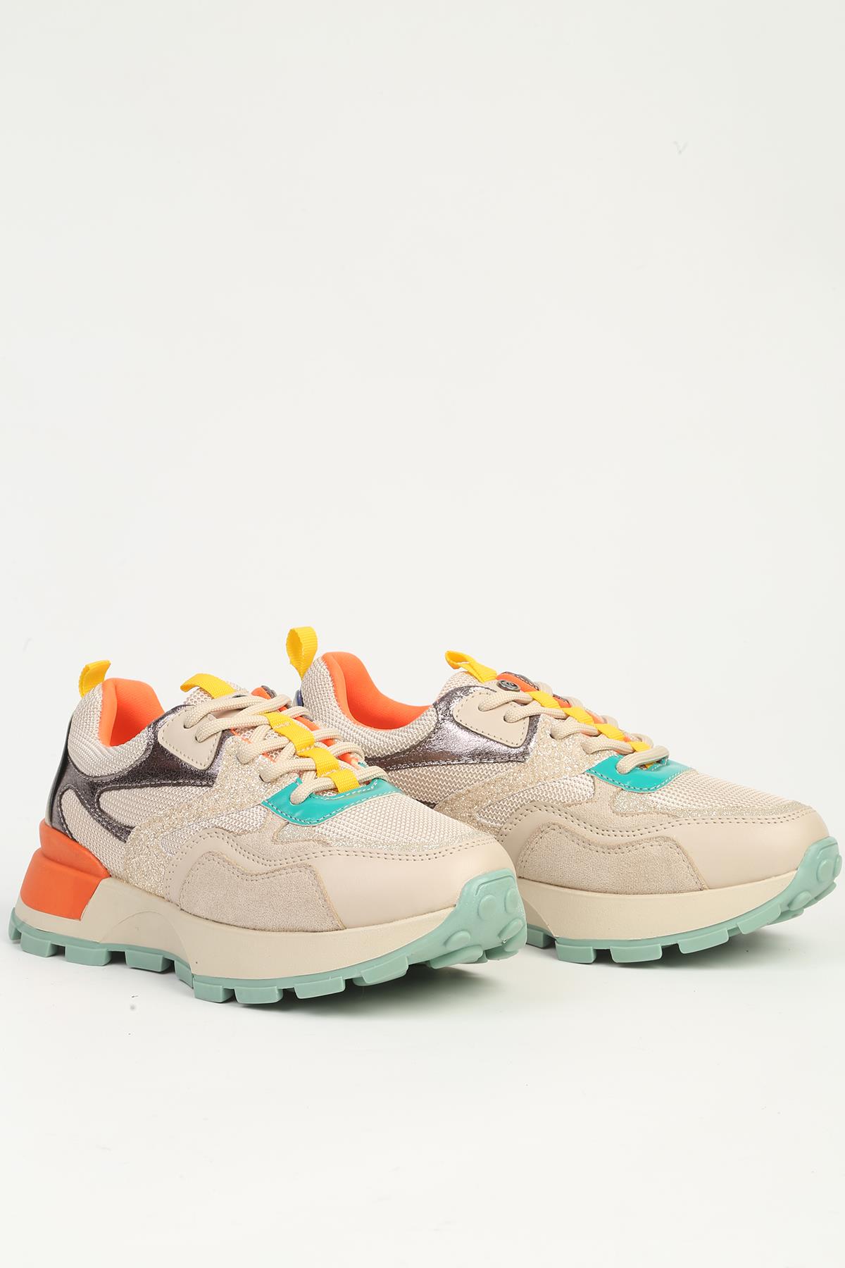 Bej Sneaker PC-55065 - Görsel 3