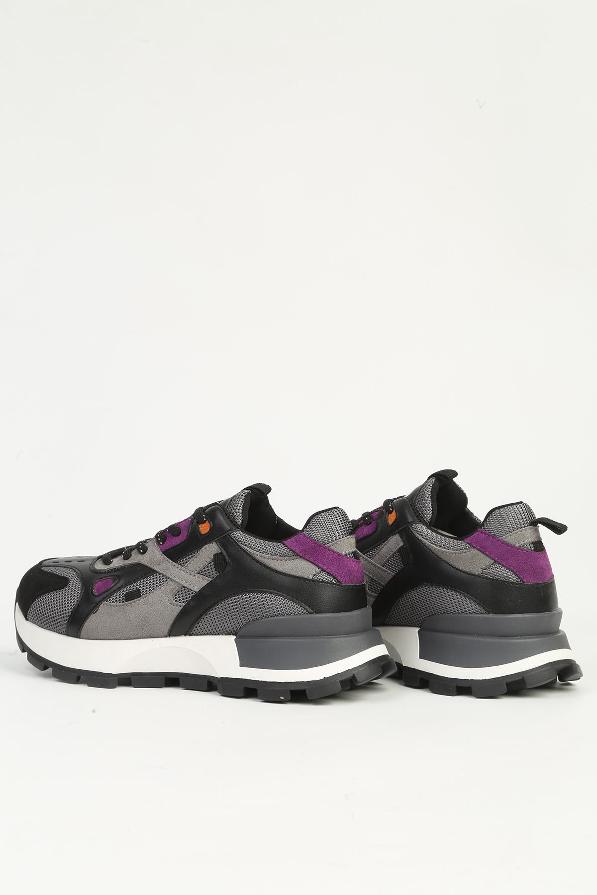 Siyah Sneaker PC-55091 - Görsel 4