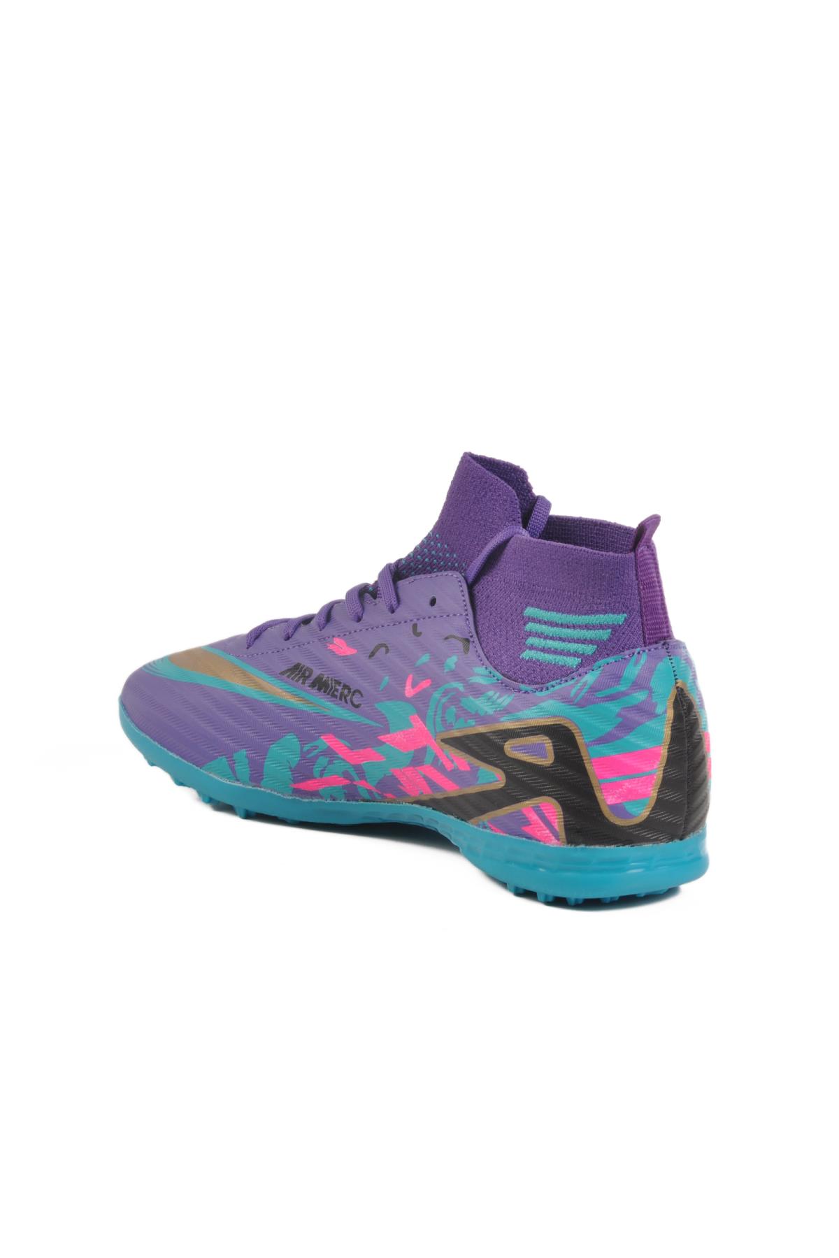 WJ-502 M Mor Çoraplı Halı Saha Ayakkabısı - Görsel 5