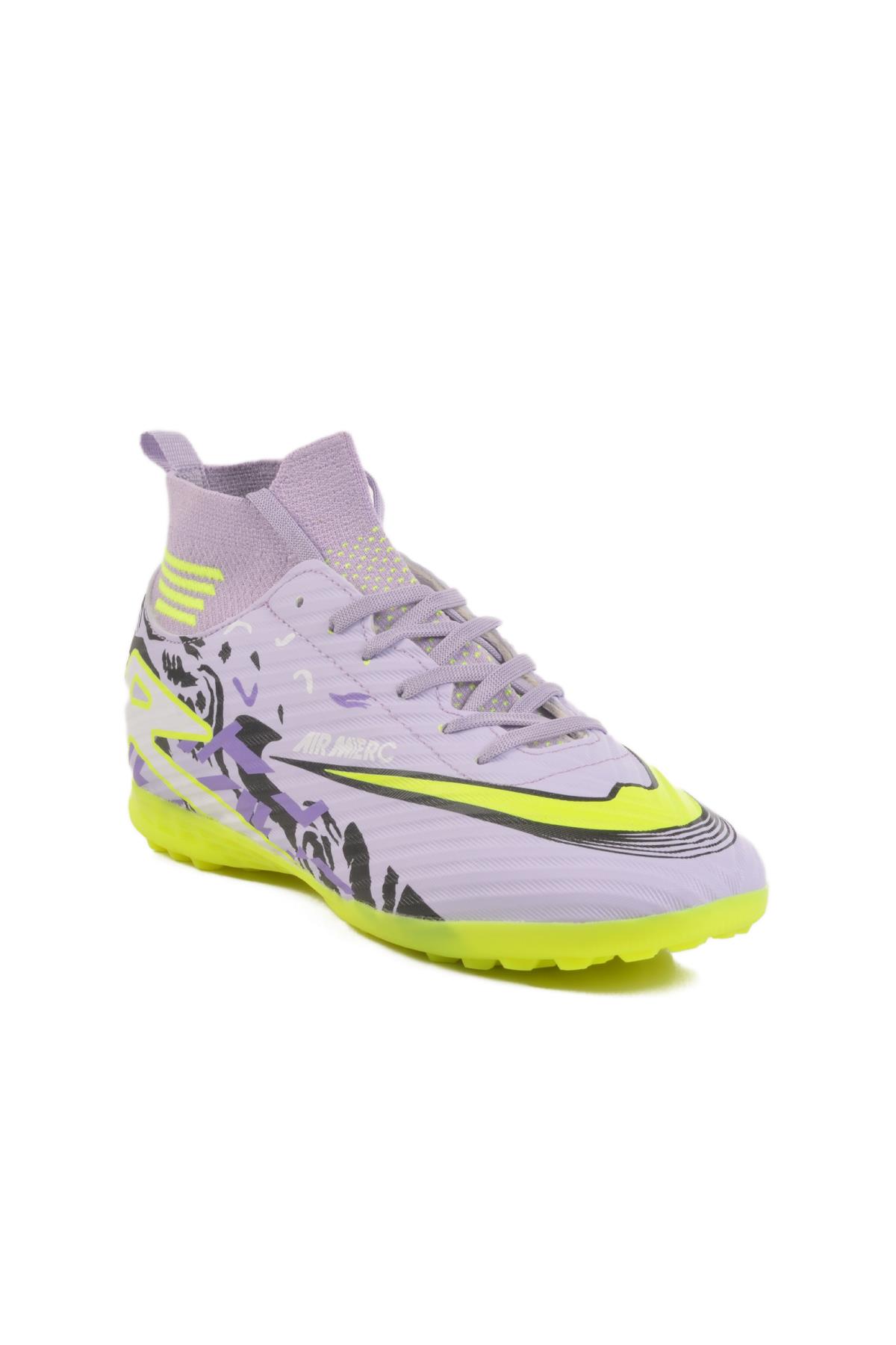 WJ-502 M Lila Çoraplı Halı Saha Ayakkabısı - Görsel 2