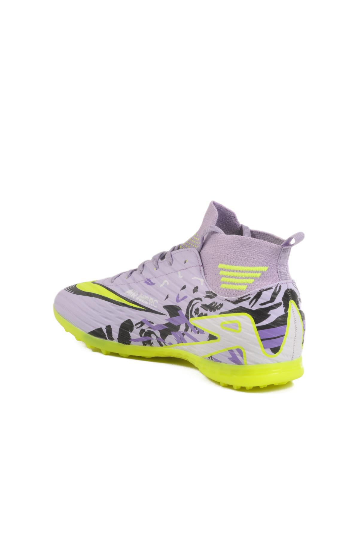 WJ-502 M Lila Çoraplı Halı Saha Ayakkabısı - Görsel 5