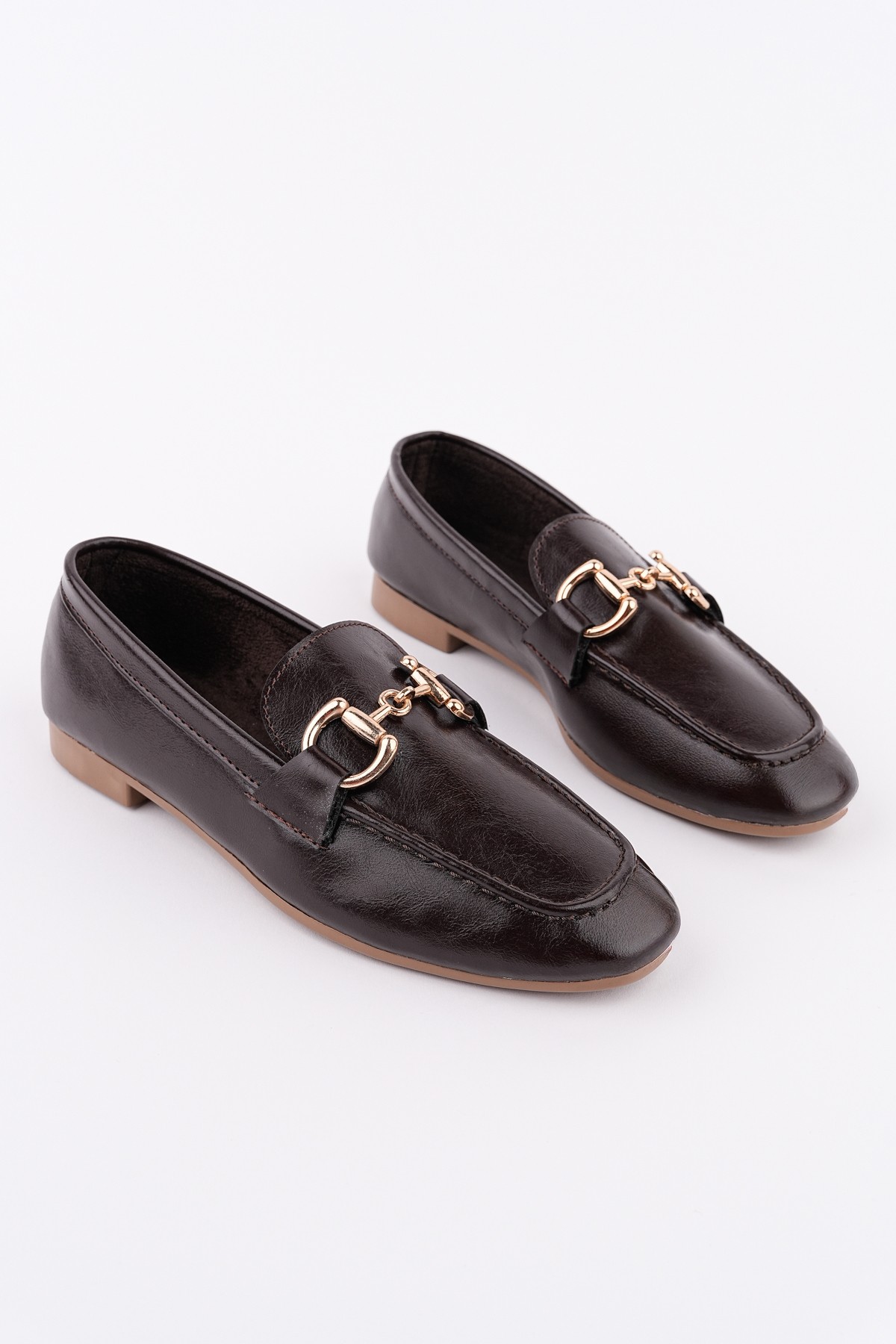 STRİDE Metal Tokalı Kadın Günlük Loafer Ayakkabı - Görsel 5