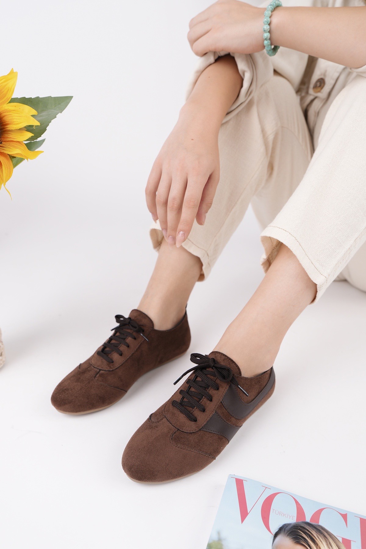 VİBE Bağcıklı Günlük Kadın Sneaker Spor Ayakkabı - Görsel 7
