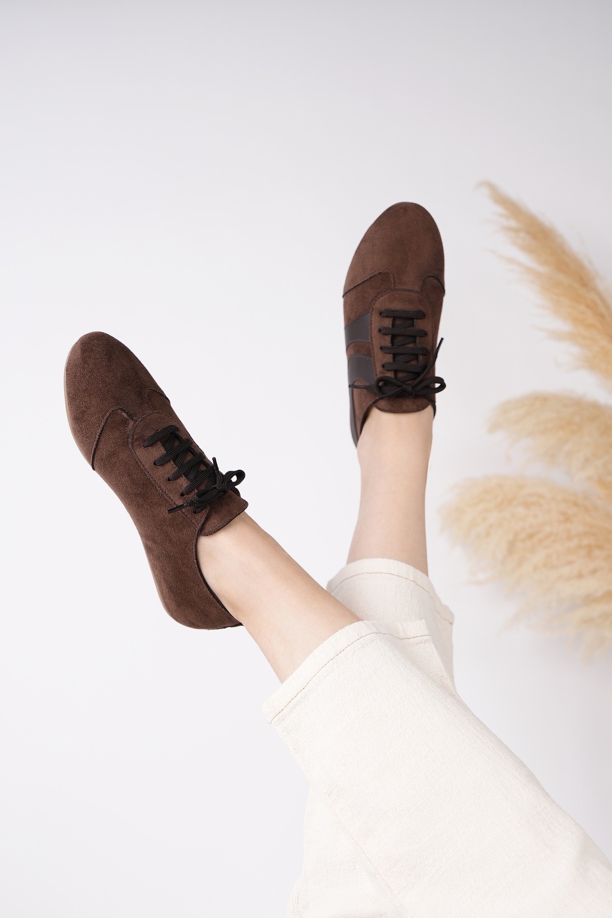 VİBE Bağcıklı Günlük Kadın Sneaker Spor Ayakkabı - Görsel 8