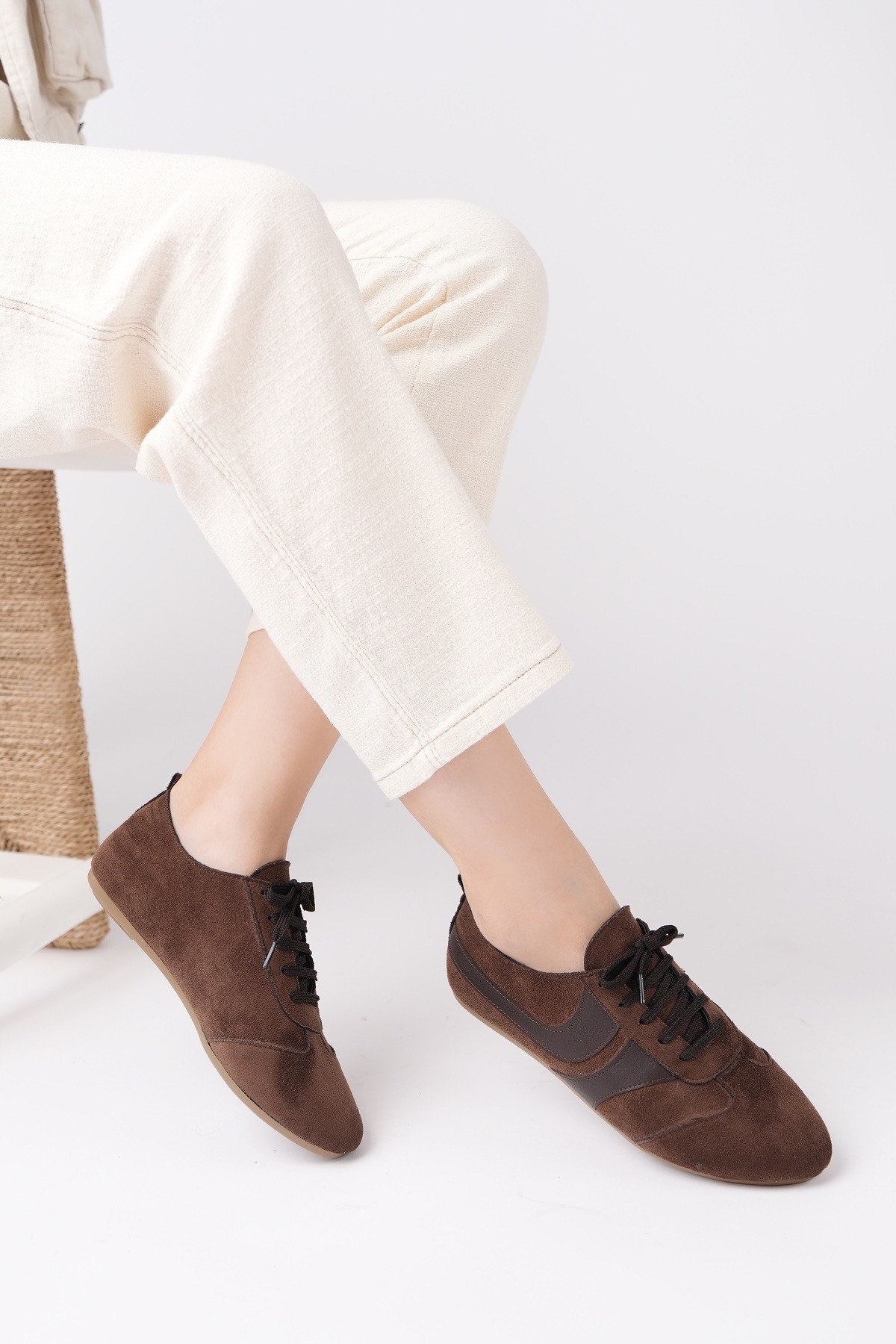 VİBE Bağcıklı Günlük Kadın Sneaker Spor Ayakkabı - Görsel 9