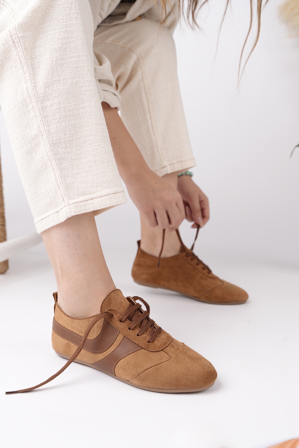 VİBE Bağcıklı Günlük Kadın Sneaker Spor Ayakkabı - Görsel 7