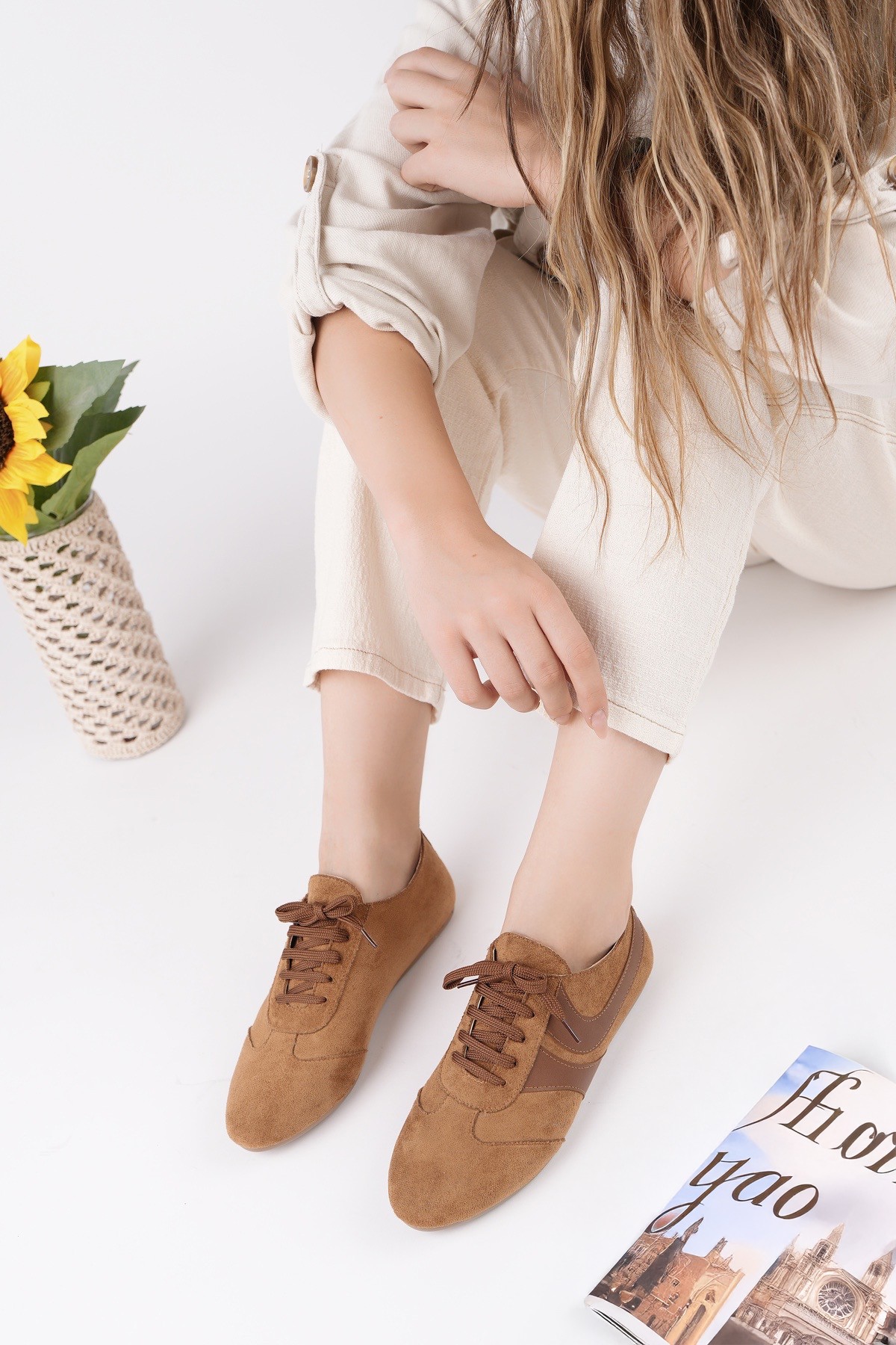 VİBE Bağcıklı Günlük Kadın Sneaker Spor Ayakkabı - Görsel 8