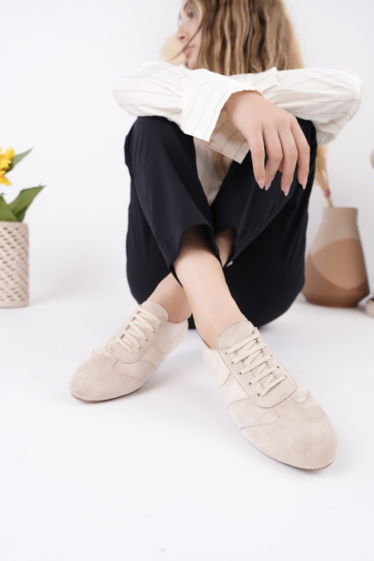 VİBE Bağcıklı Günlük Kadın Sneaker Spor Ayakkabı - Görsel 6