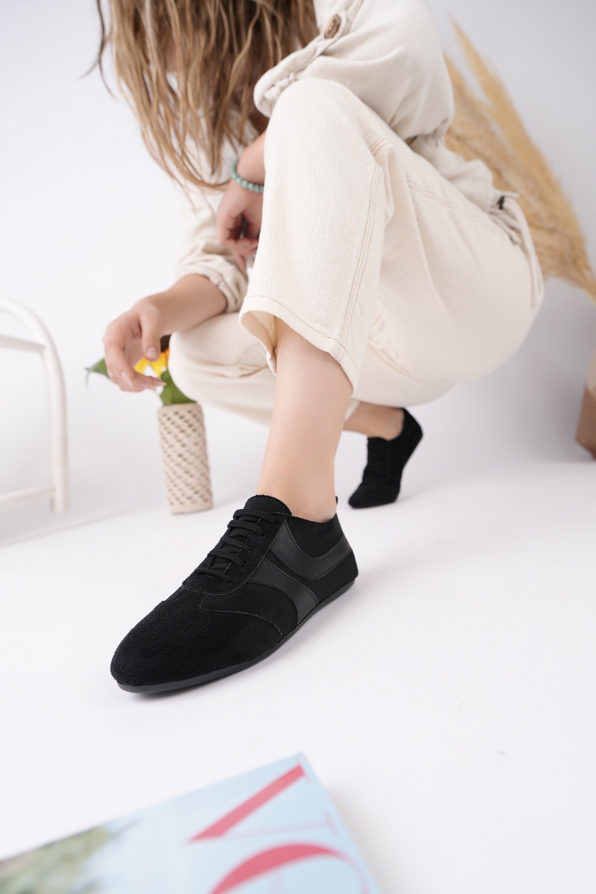 VİBE Bağcıklı Günlük Kadın Sneaker Spor Ayakkabı - Görsel 8