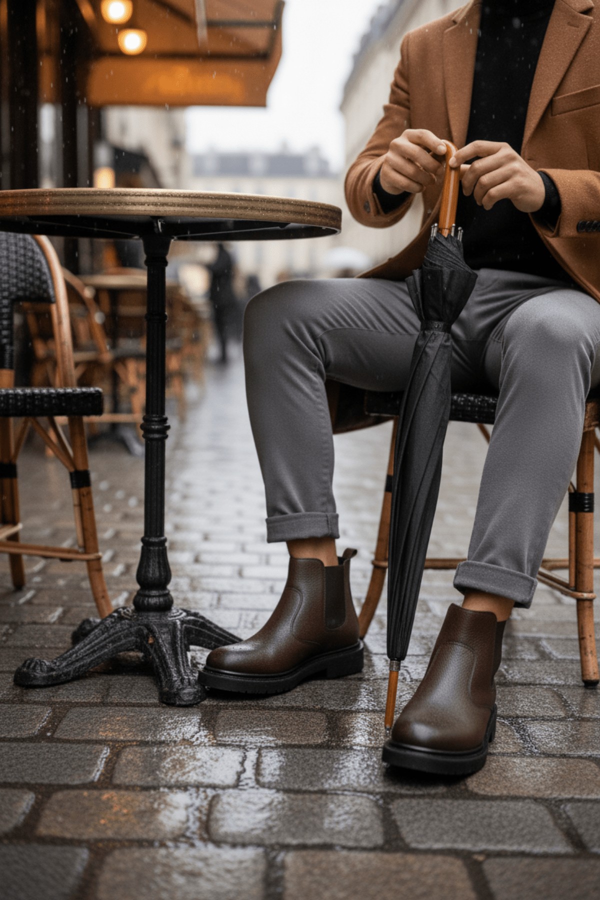 GERALT Fermuarlı İçi Kürklü Erkek Kışlık Bot - Görsel 3