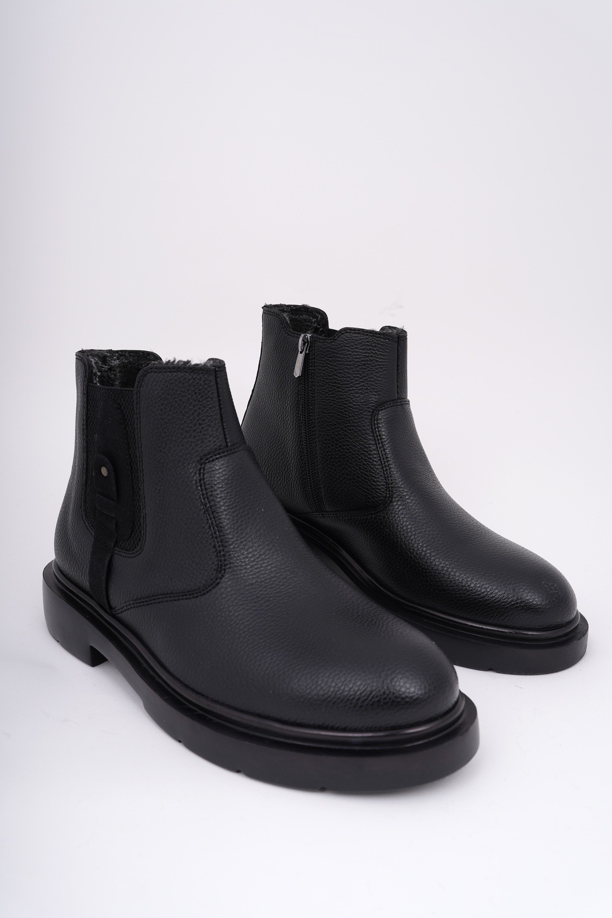 GERALT Fermuarlı İçi Kürklü Erkek Kışlık Bot - Görsel 3