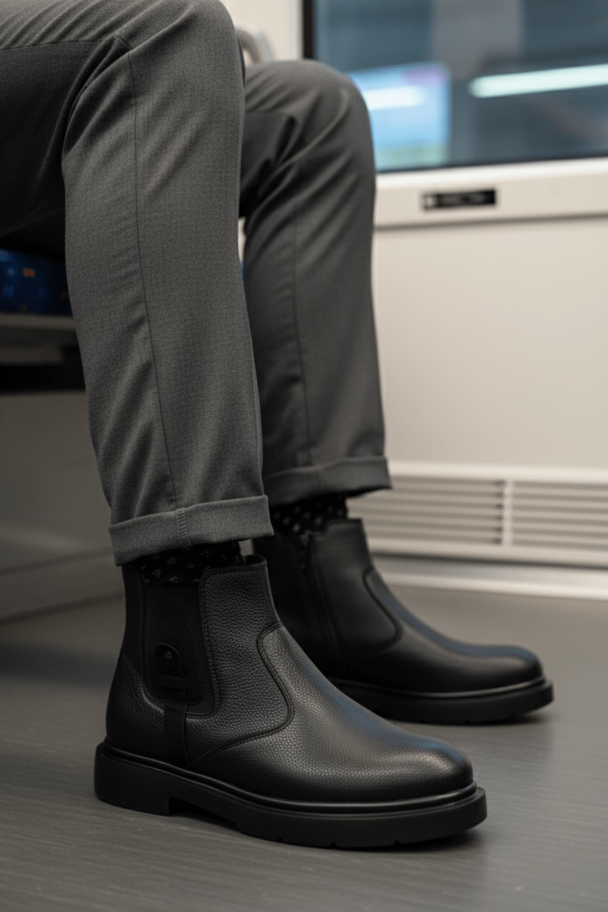 GERALT Fermuarlı İçi Kürklü Erkek Kışlık Bot - Görsel 7