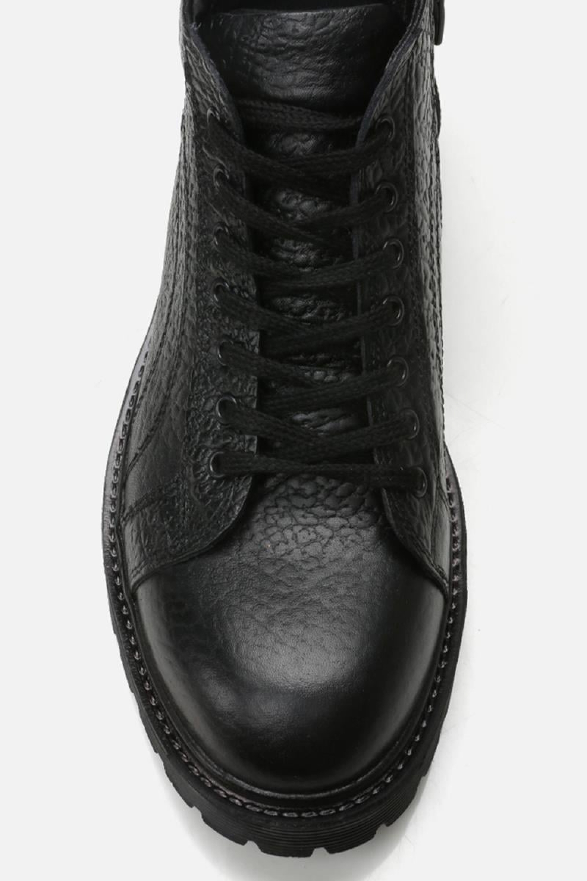 Hakiki Deri Siyah Erkek Günlük Bot - Görsel 5