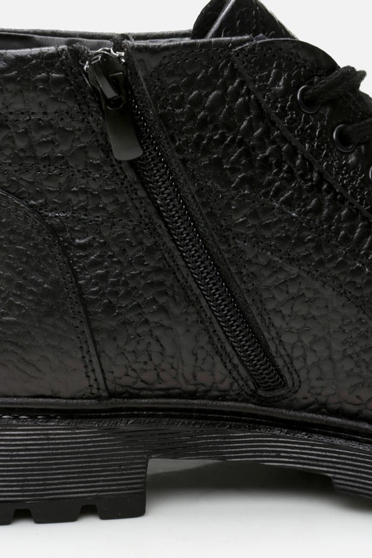 Hakiki Deri Siyah Erkek Günlük Bot - Görsel 6