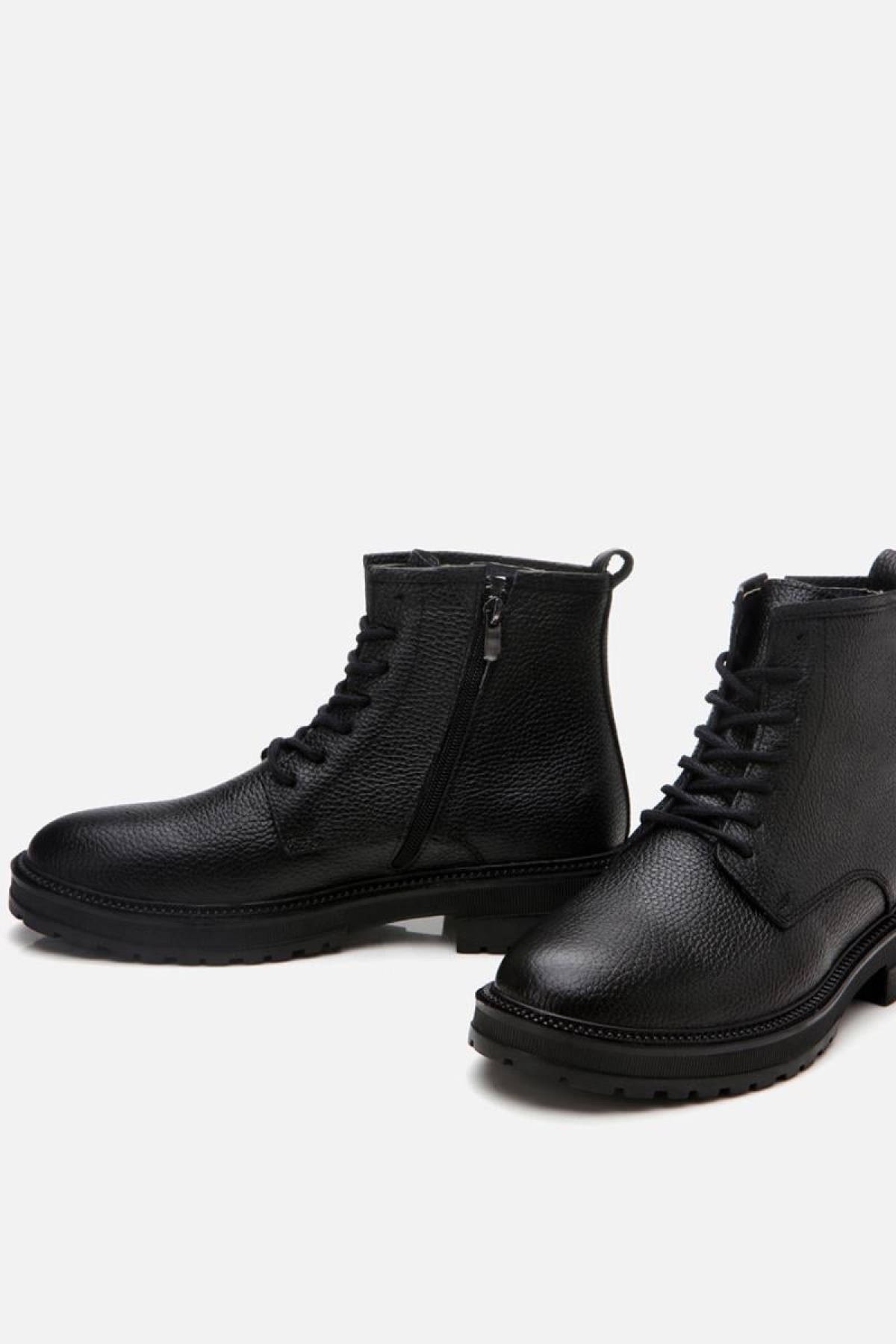 Hakiki Deri Siyah Erkek Günlük Bot - Görsel 4