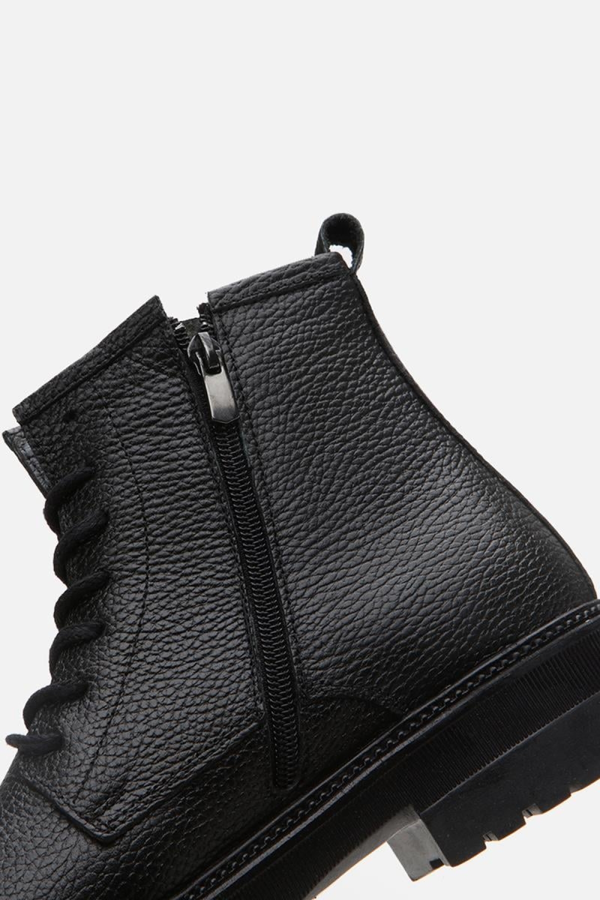 Hakiki Deri Siyah Erkek Günlük Bot - Görsel 6