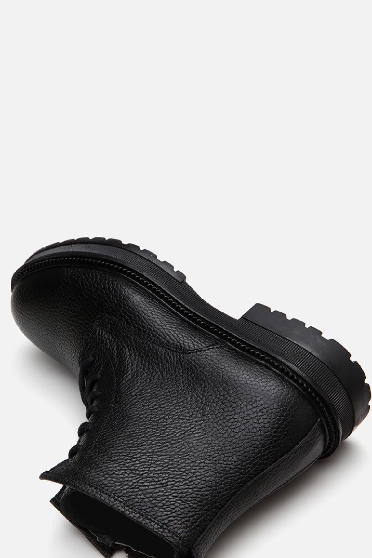 Hakiki Deri Siyah Erkek Günlük Bot - Görsel 8