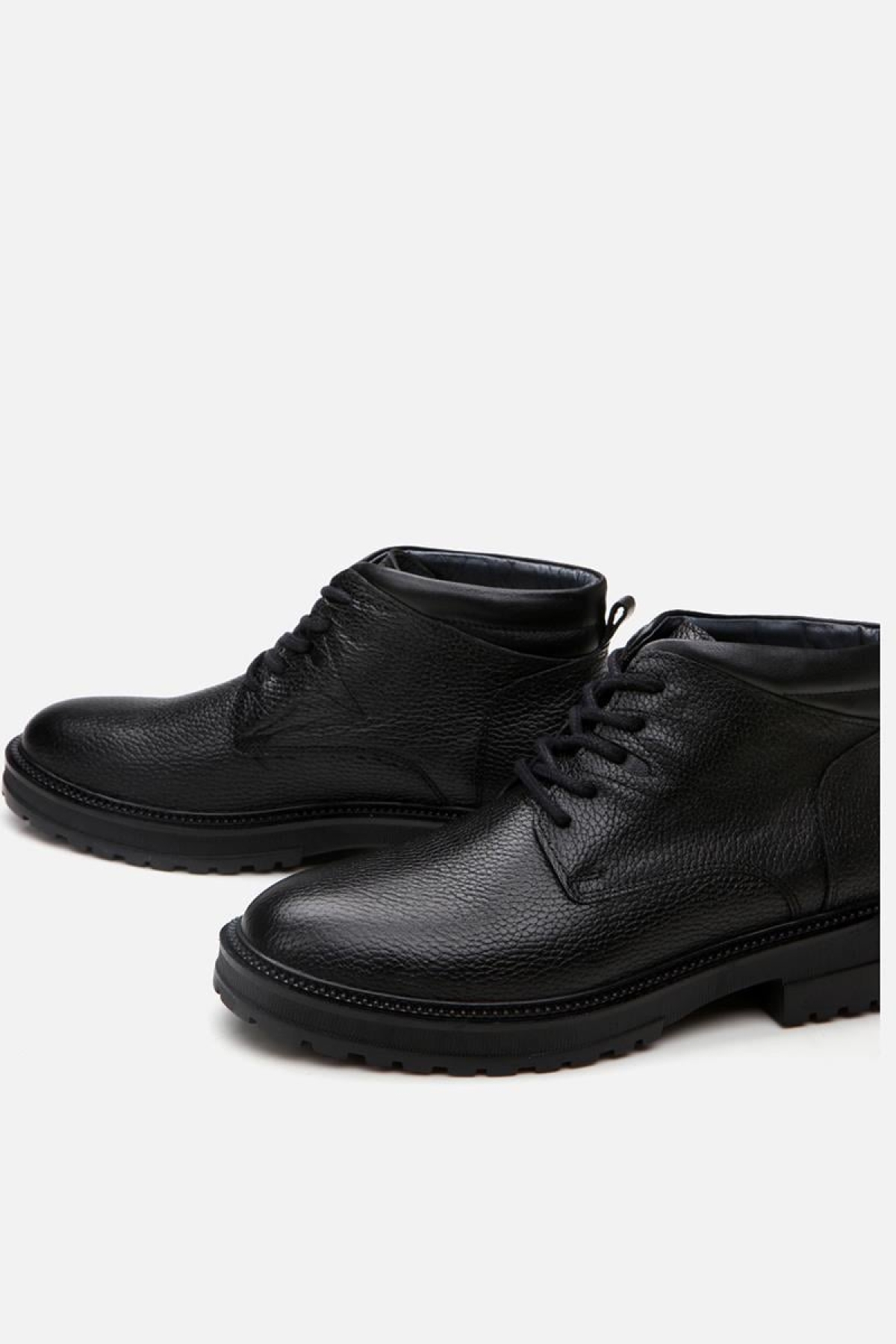 Hakiki Deri Siyah Erkek Günlük Bot - Görsel 5
