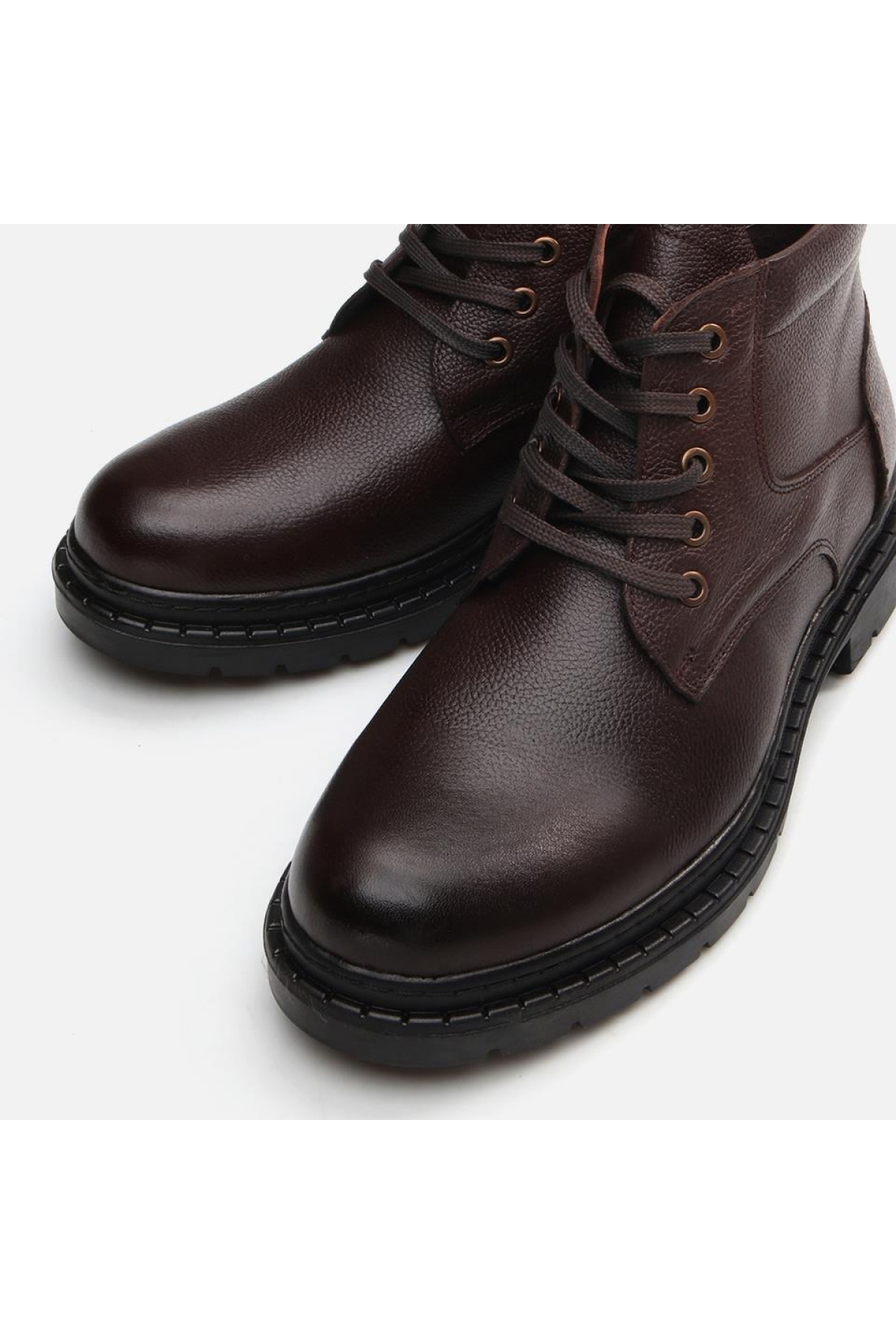 Hakiki Deri Kahve Erkek Günlük Bot - Görsel 5