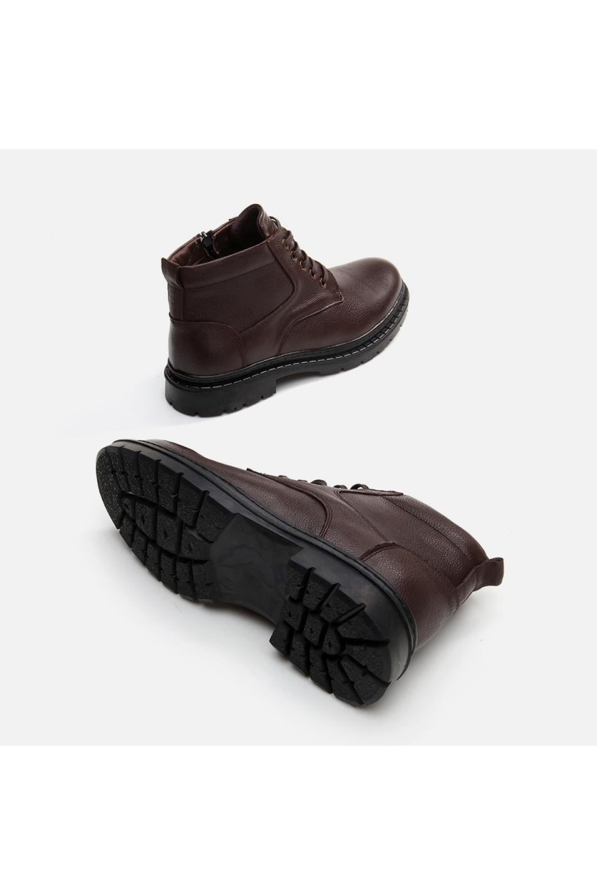Hakiki Deri Kahve Erkek Günlük Bot - Görsel 7