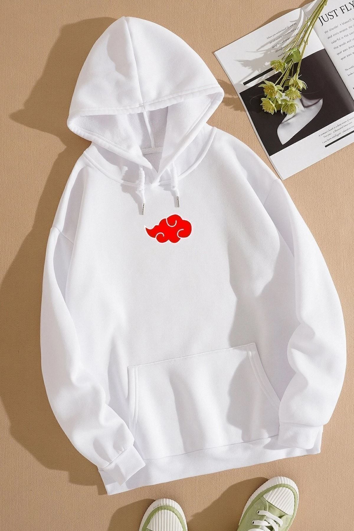 Unisex Ninja Akatsuki Sırt Baskılı Sweatshirt Fiyatları