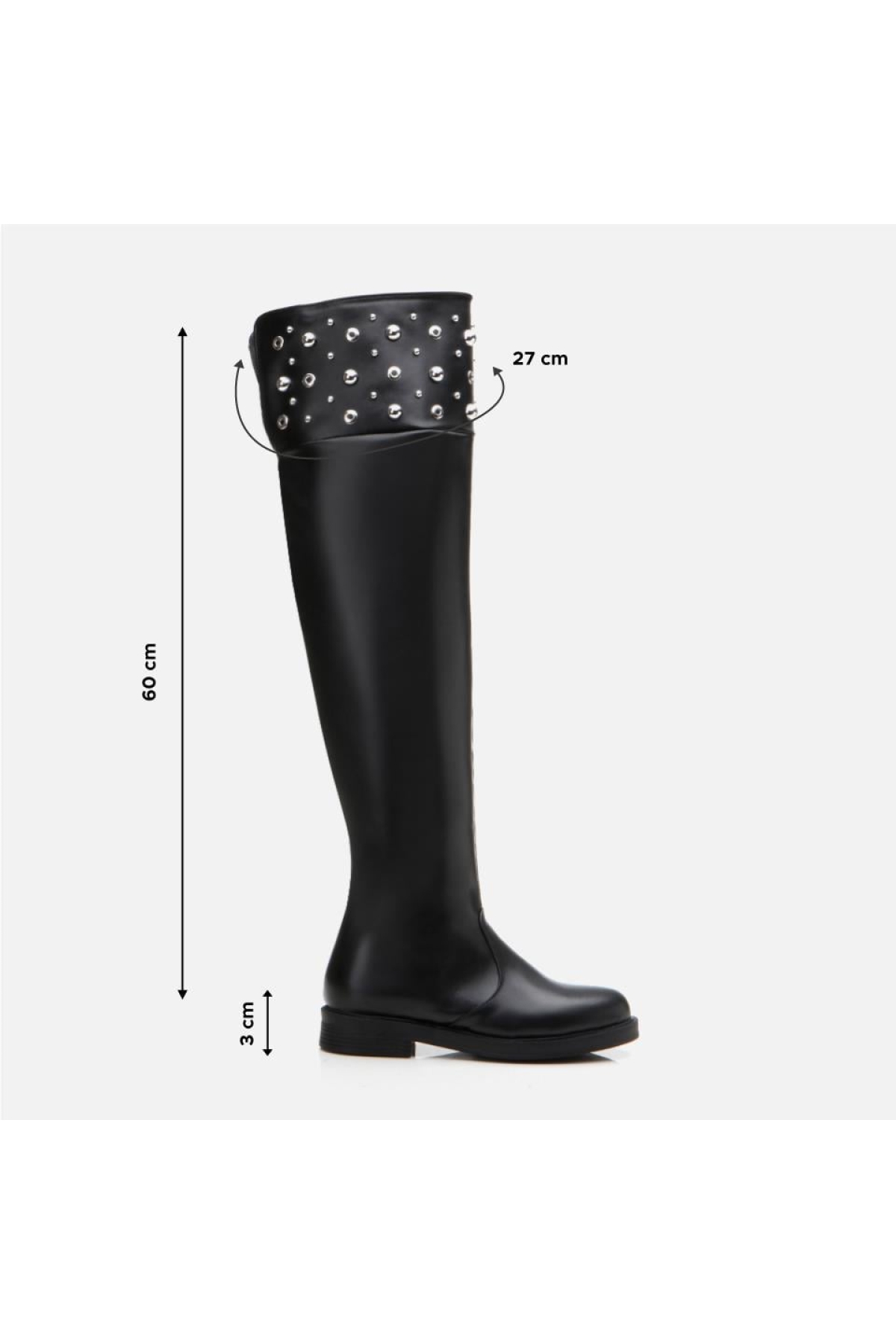 Siyah Kadın Çizme - Görsel 9