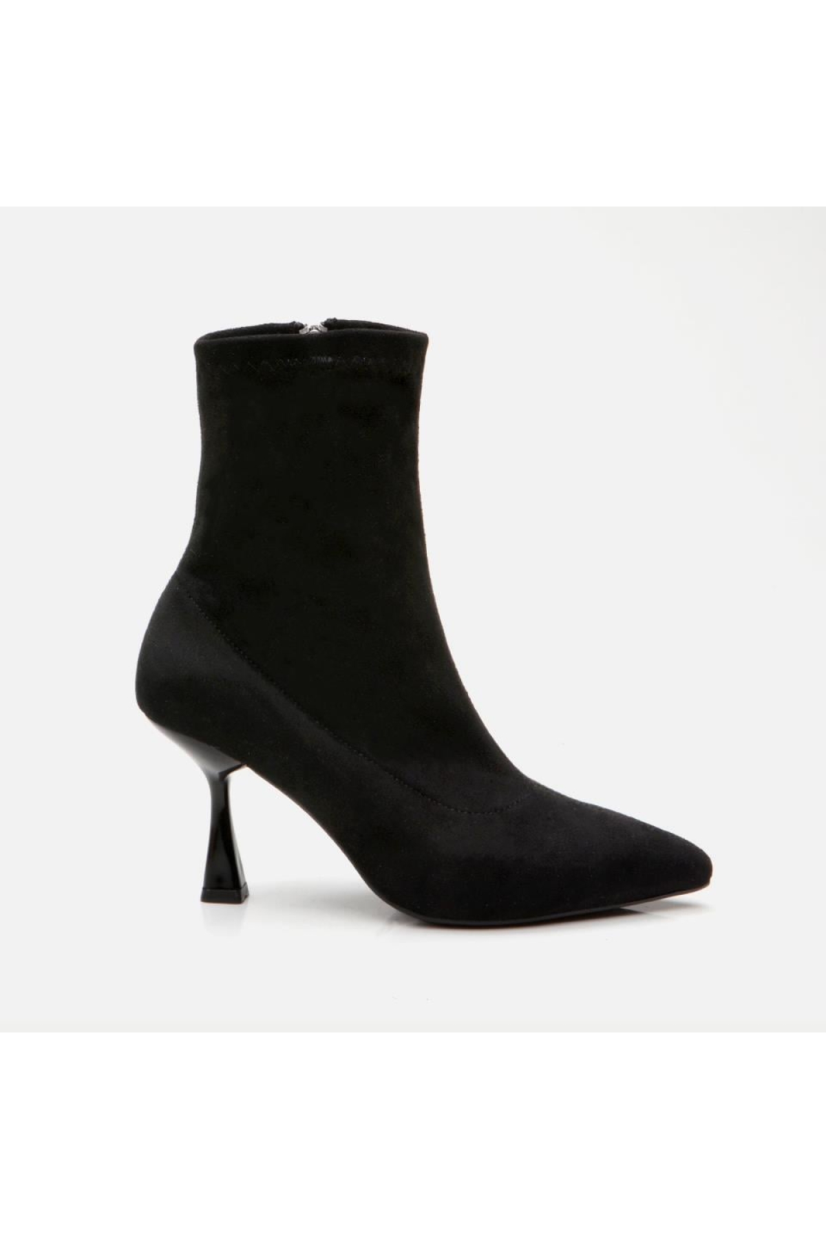 Siyah Kadın Topuklu Bot - Görsel 2