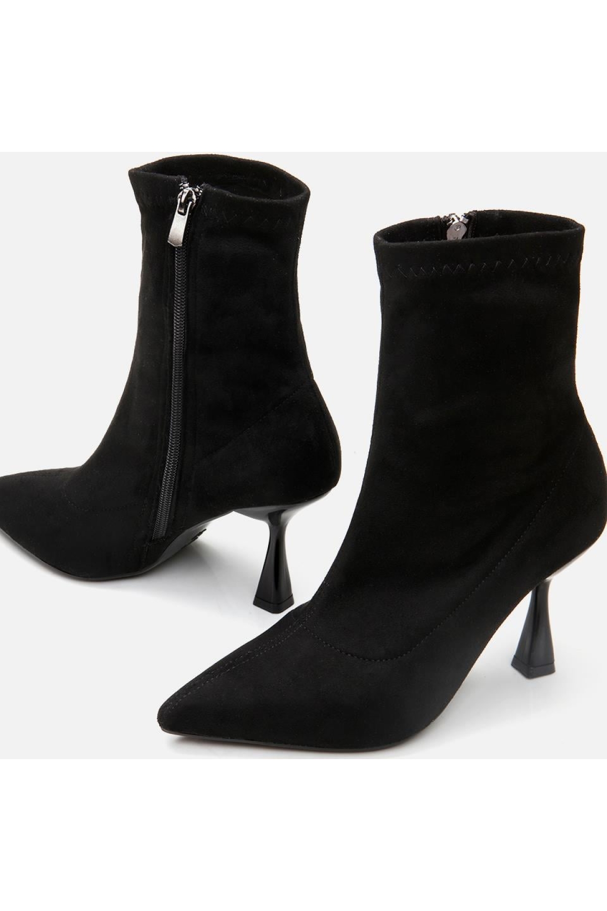 Siyah Kadın Topuklu Bot - Görsel 5