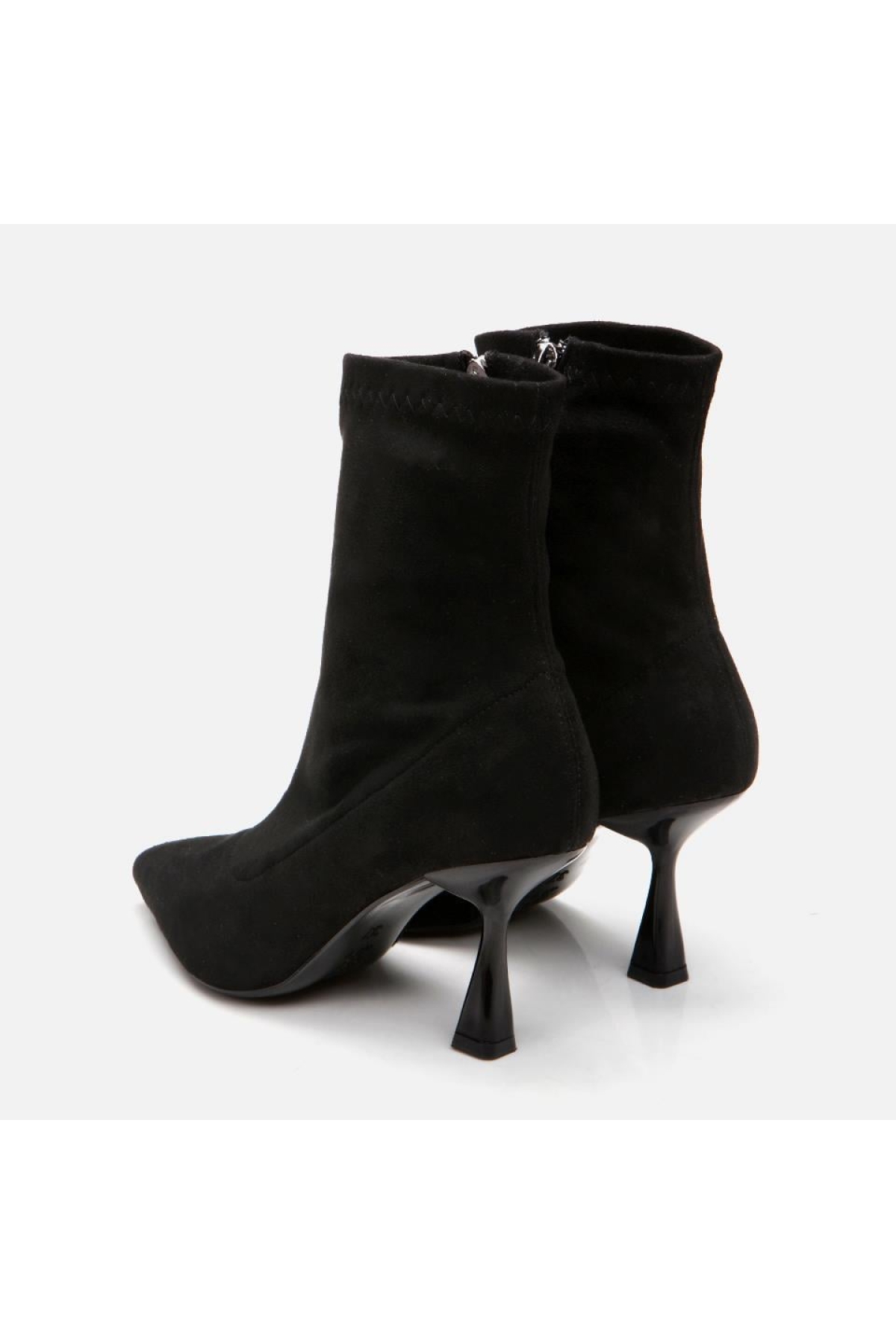 Siyah Kadın Topuklu Bot - Görsel 6
