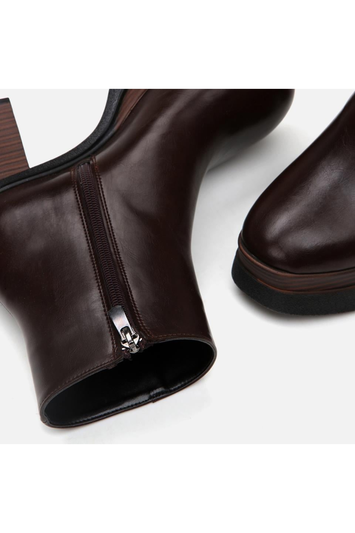 Kahve Kadın Topuklu Bot - Görsel 3