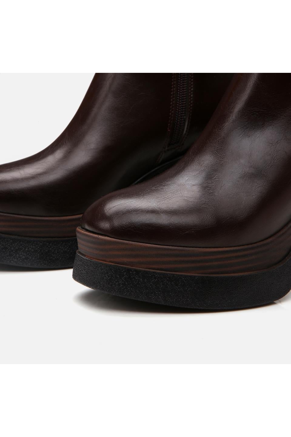 Kahve Kadın Topuklu Bot - Görsel 6