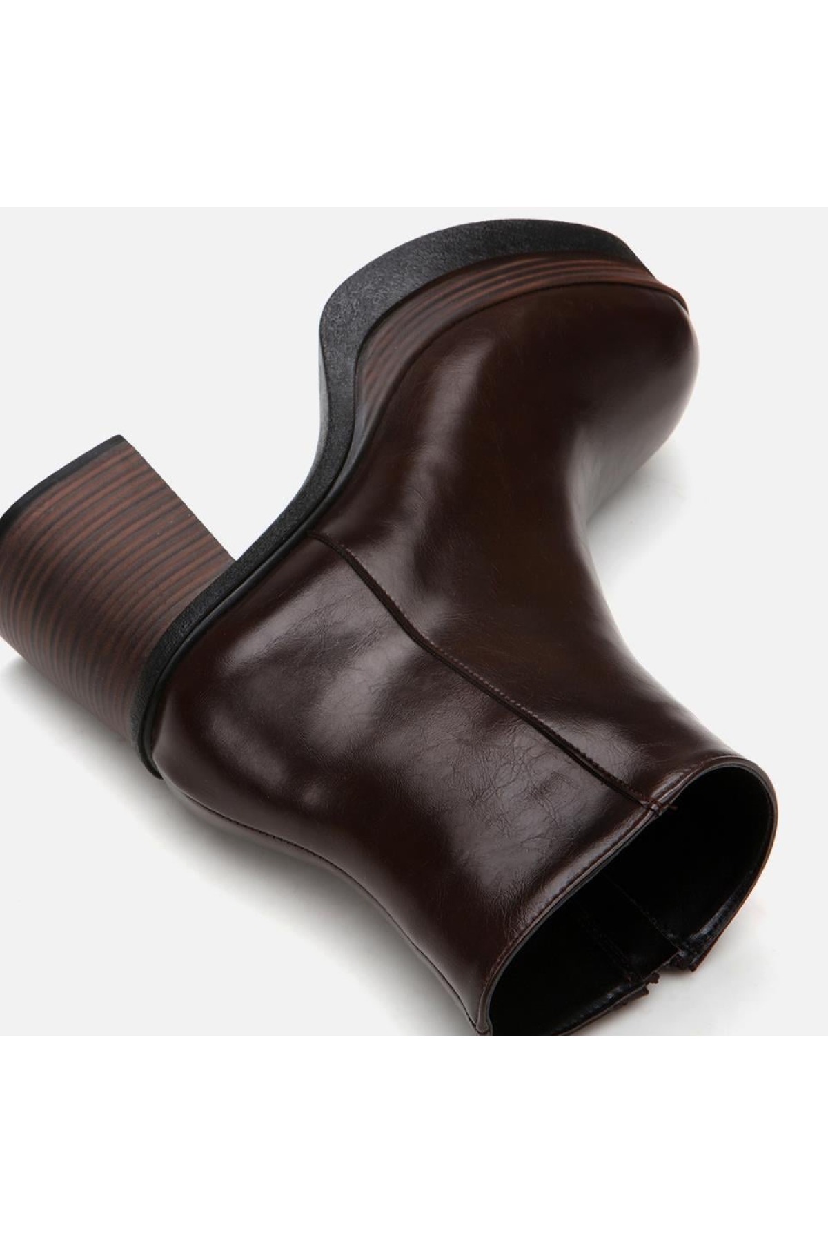 Kahve Kadın Topuklu Bot - Görsel 9