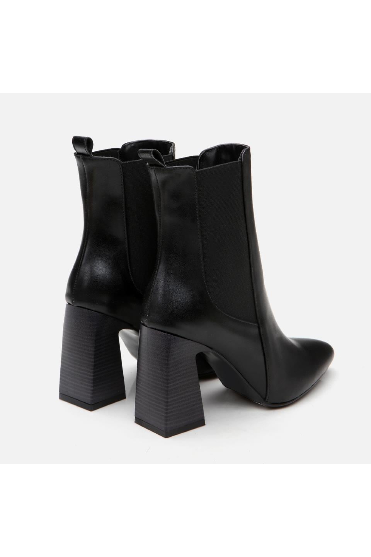 Siyah Kadın Topuklu Bot - Görsel 6