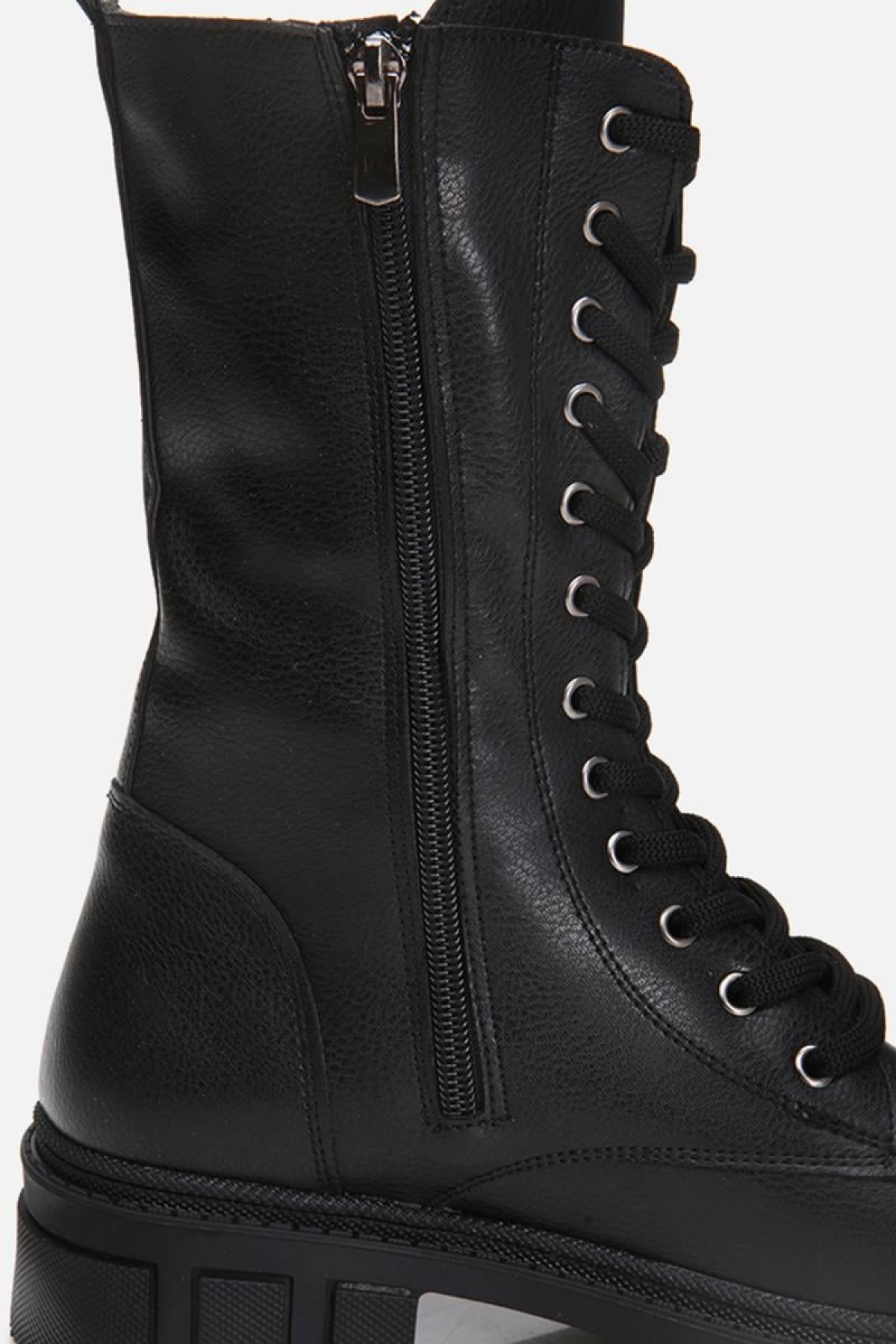 Siyah Kadın Düz Bot - Görsel 6