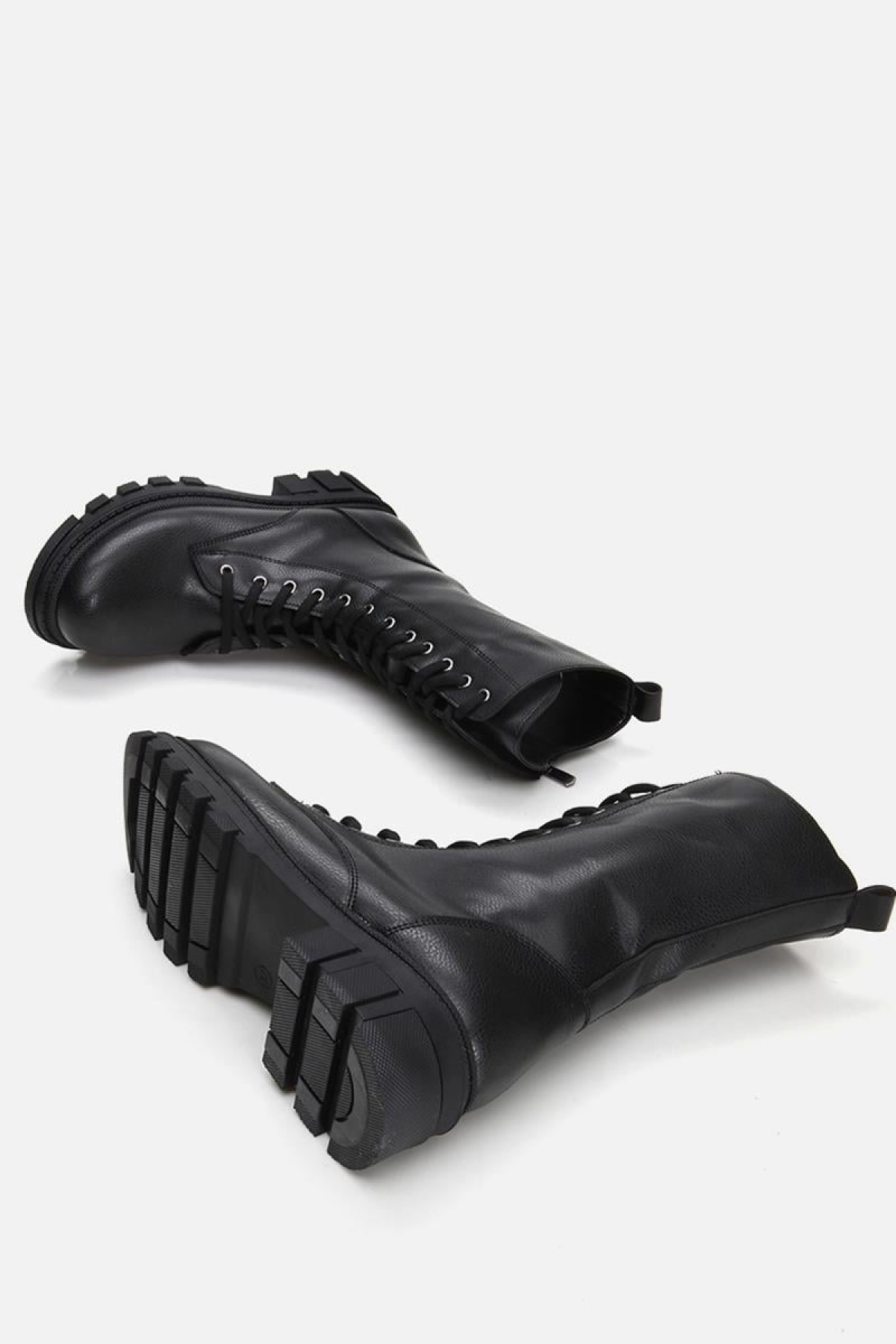 Siyah Kadın Düz Bot - Görsel 9